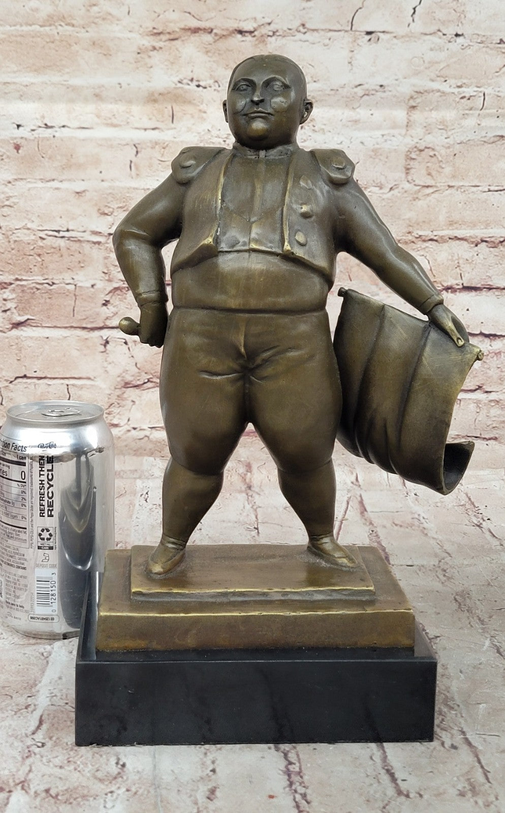 Genuine Solid Real Bronze Bull Fighter Bullfighter Matador by Botero Sculpture Gift
