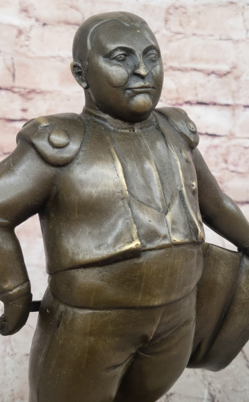 Genuine Solid Real Bronze Bull Fighter Bullfighter Matador by Botero Sculpture Gift