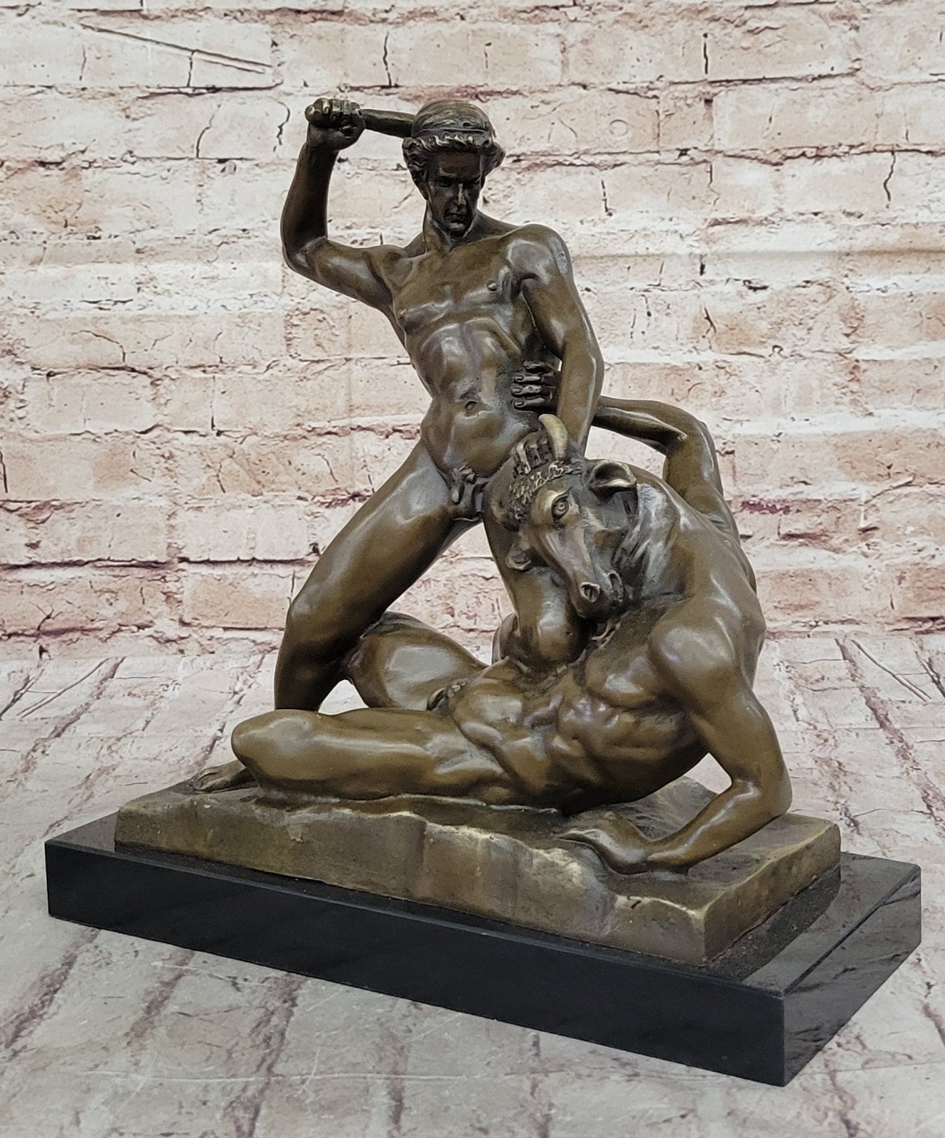 Theseus Slaying the Minotaur | French | The Metropolitan Museum of Art Figurine