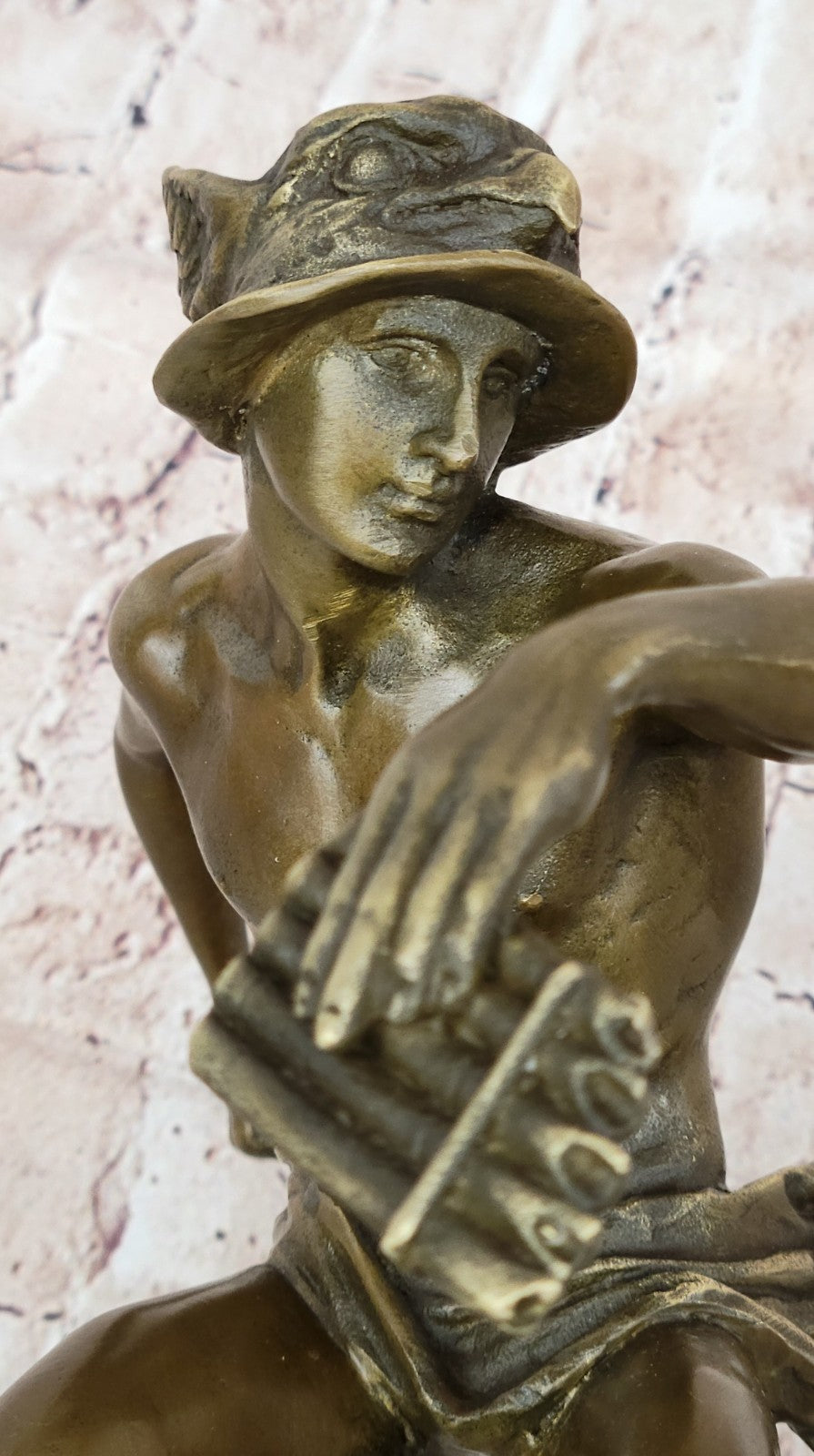 Handcrafted bronze sculpture SALE God Greek Mercury Flying Giambologna Signed