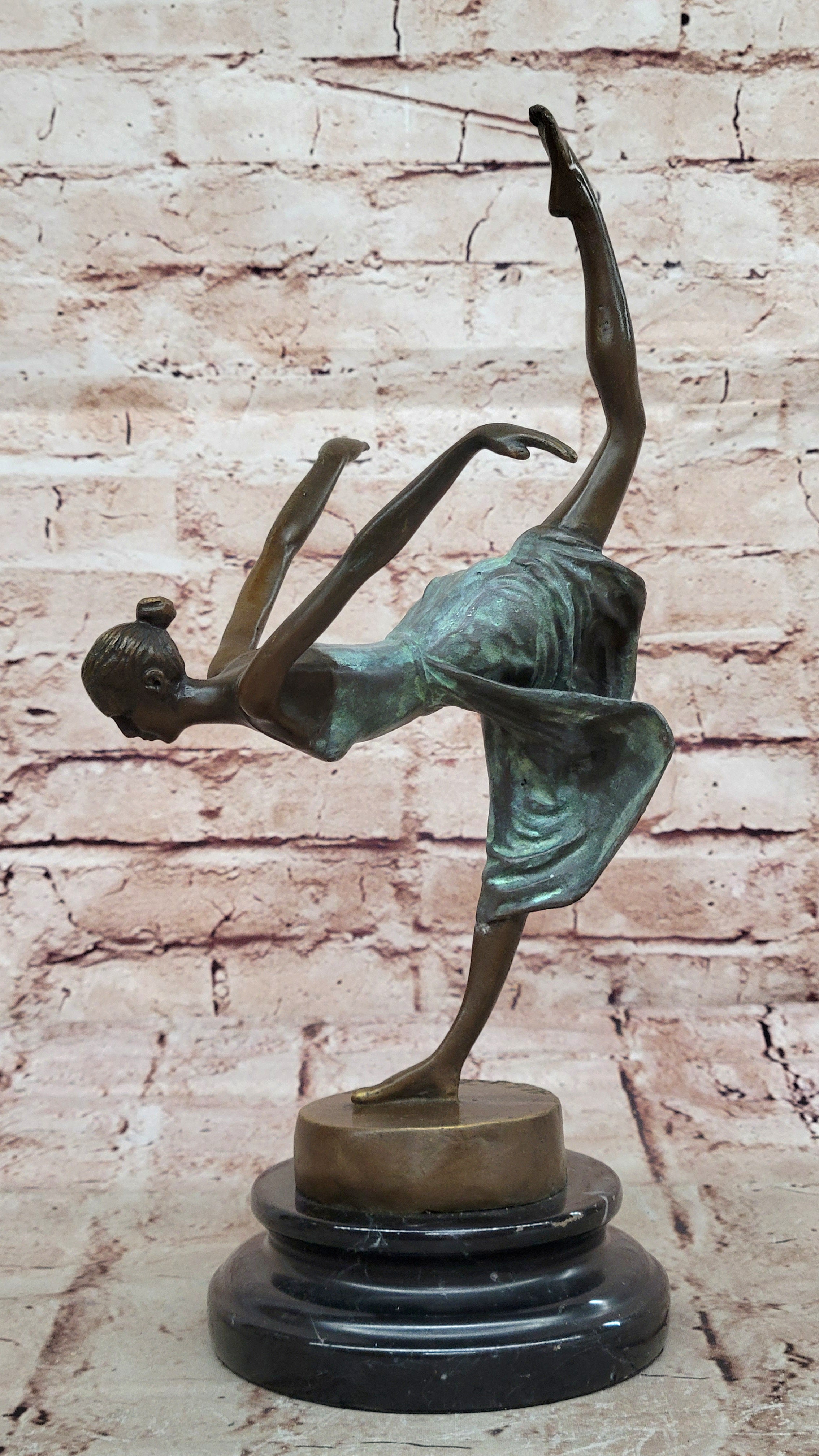Original Artwork by Aldo Vitaleh: Handmade Ballerina Bronze Sculpture for Home Decor