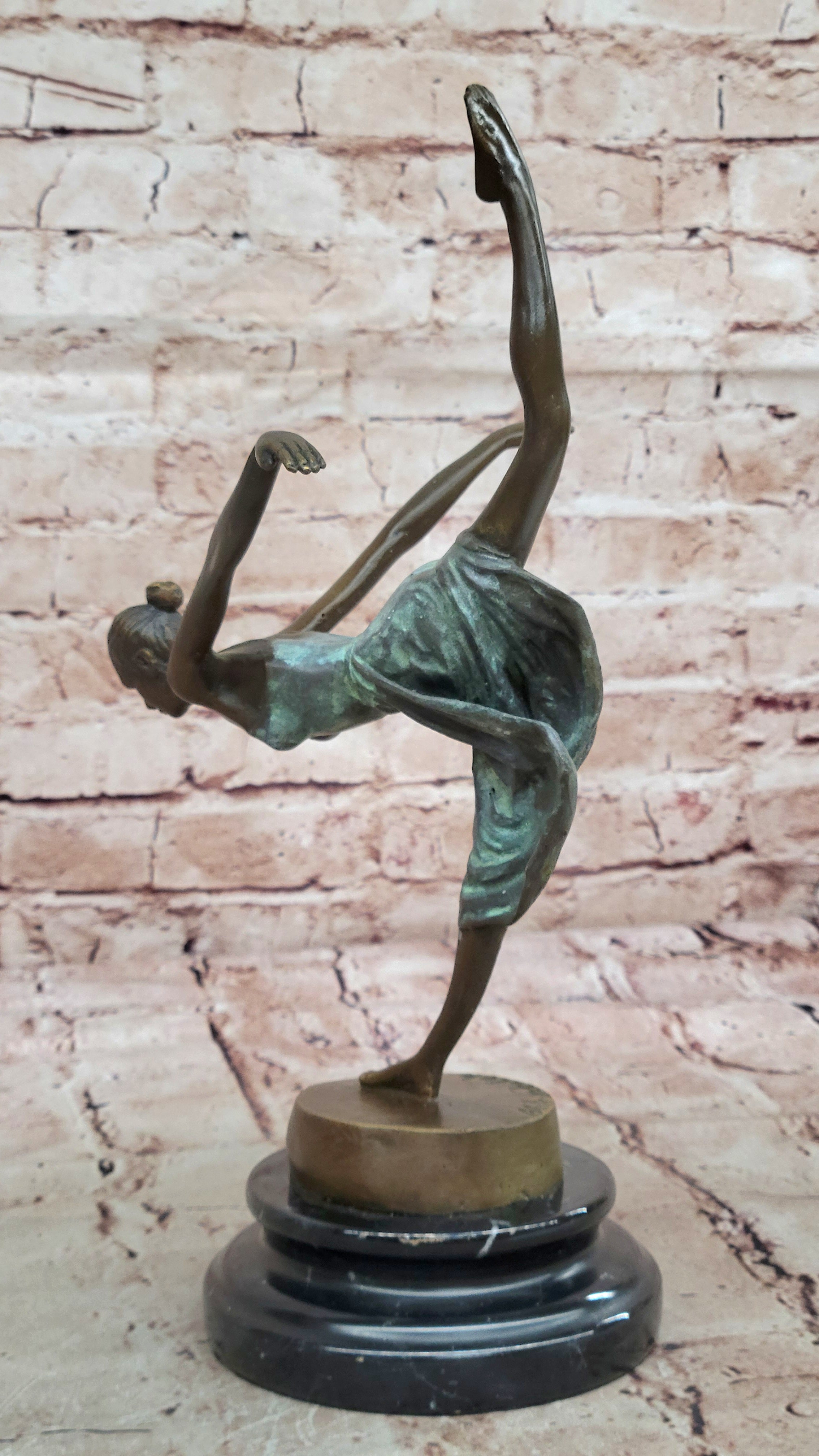 Original Artwork by Aldo Vitaleh: Handmade Ballerina Bronze Sculpture for Home Decor