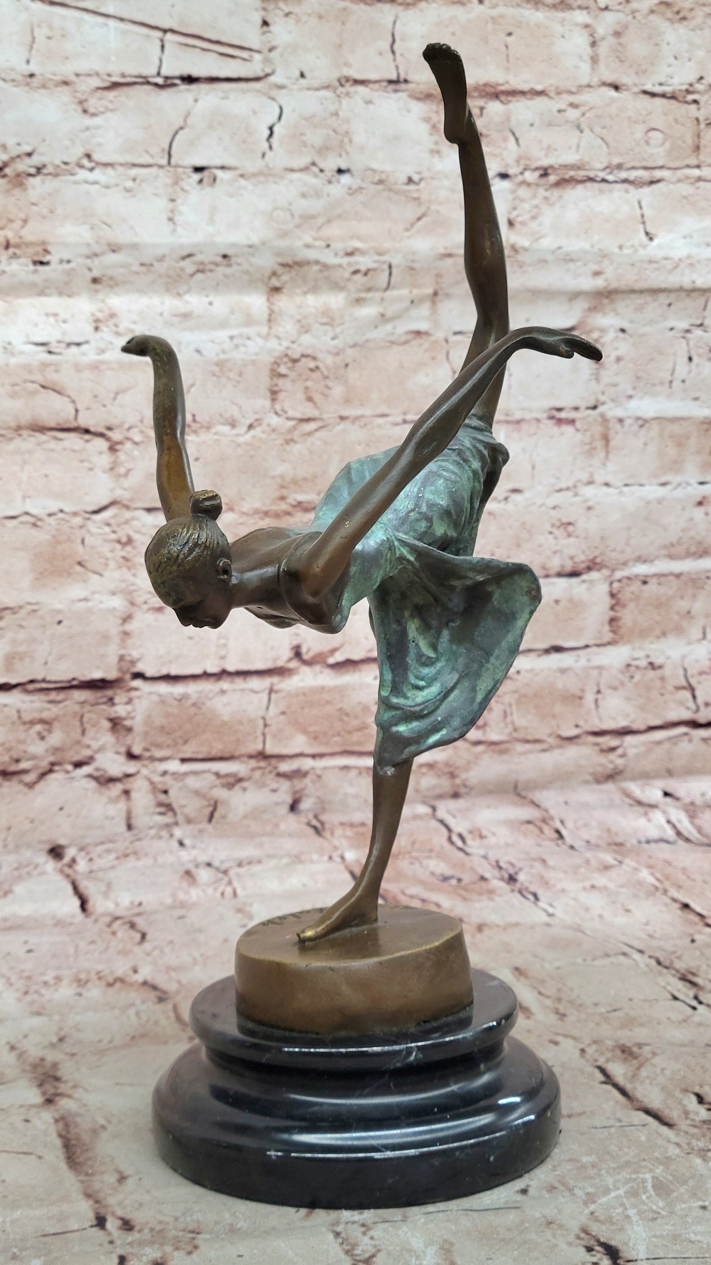Original Artwork by Aldo Vitaleh: Handmade Ballerina Bronze Sculpture for Home Decor