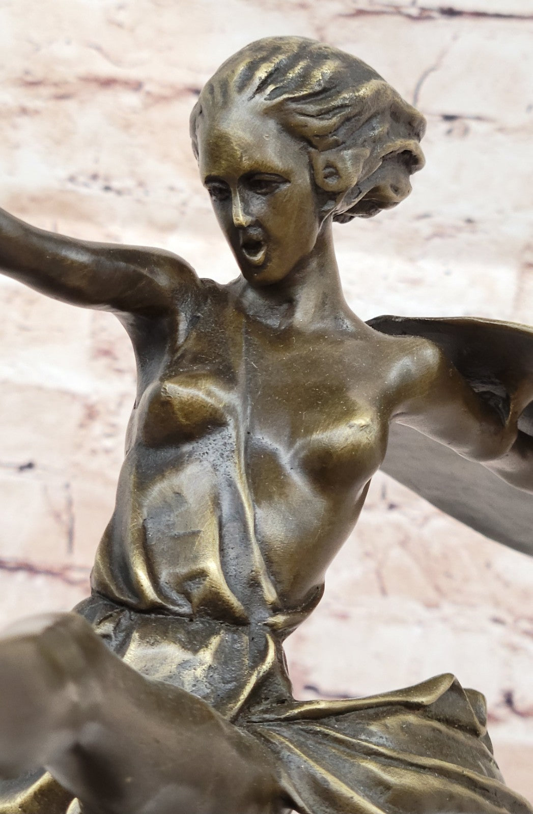 BRONZE ART DECO AMAZON SIGNED ZACH STATUE FEMALE WARRIOR HOT CAST SCULPTURE NUDE