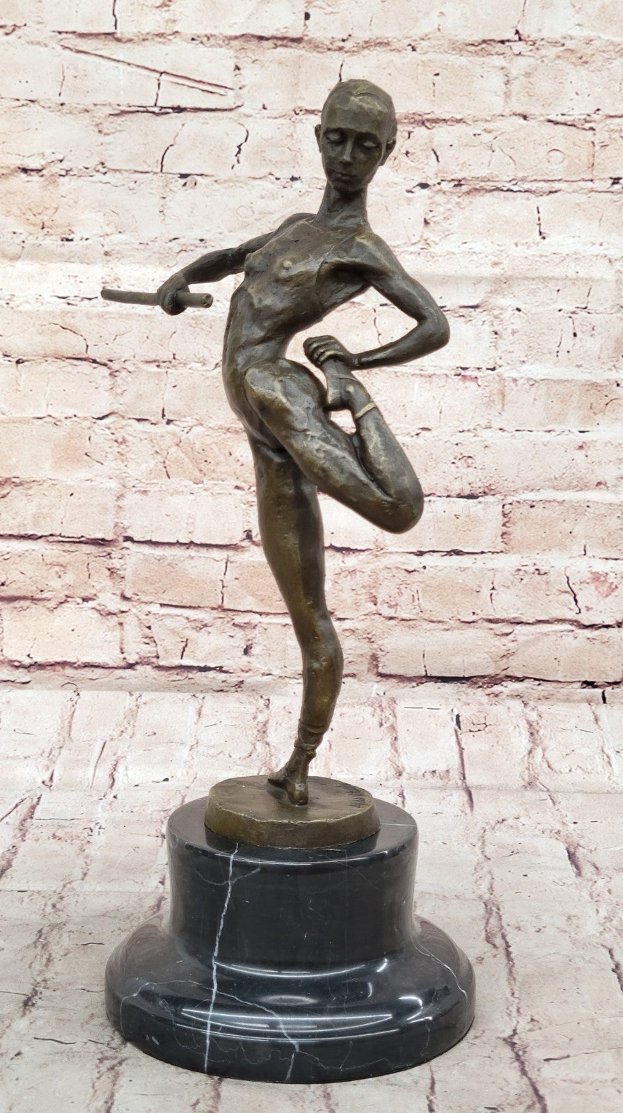 Signed Original Aldo Vitaleh Prima Ballerina Art Nouveau Lost Wax Method Bronze