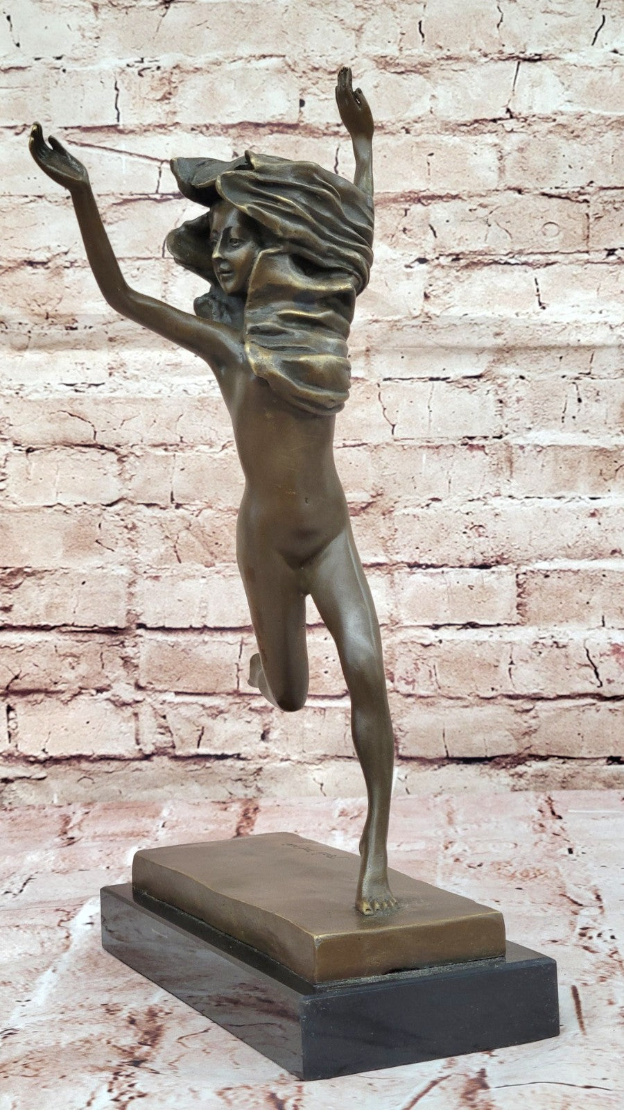 Handcrafted bronze sculpture SALE Gypsy Deco Art Original Patoue Jean Original