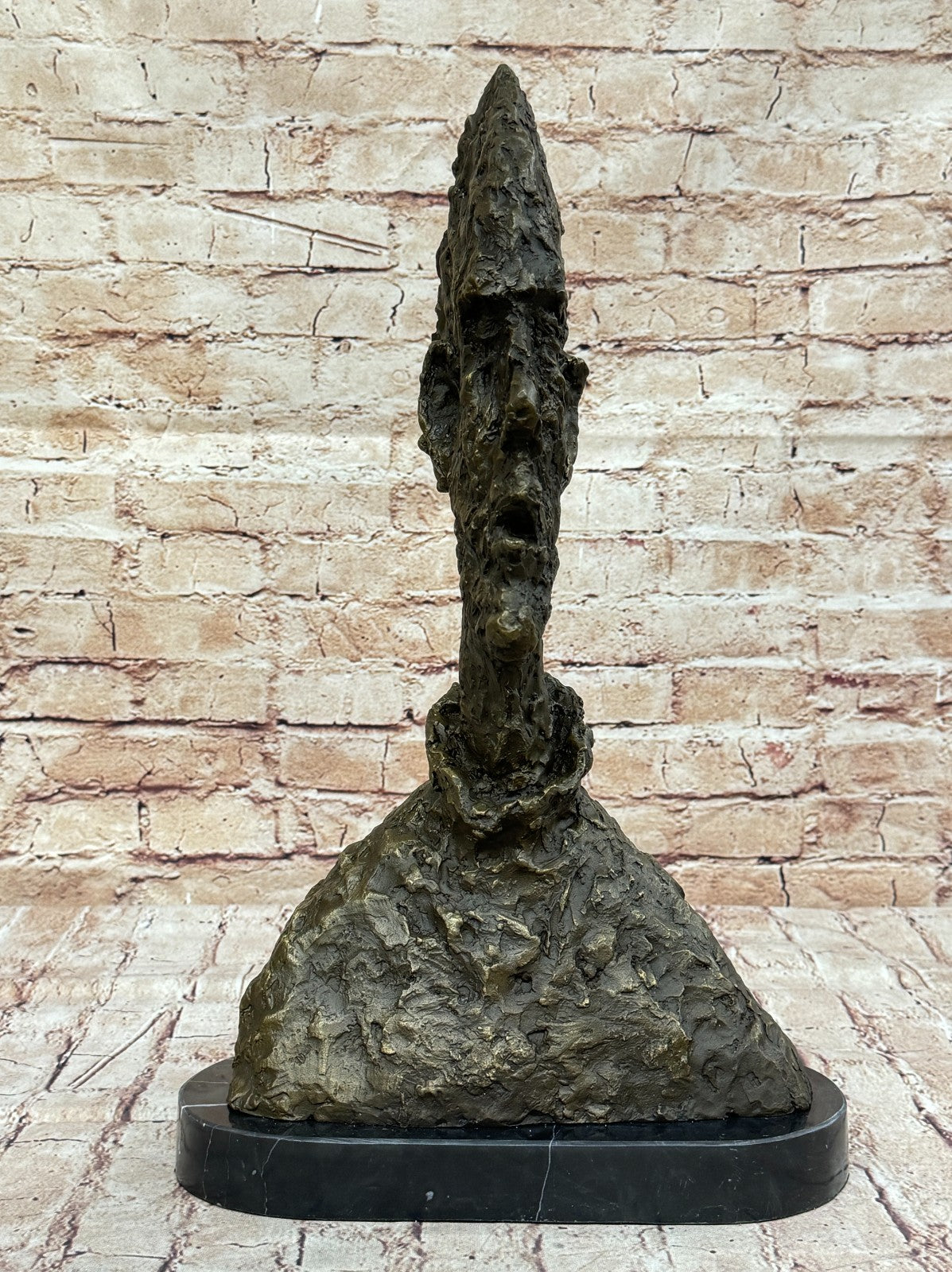 Large Handcrafted Gia Diego Bronze Sculpture Hot Cast Marble Base Figurine