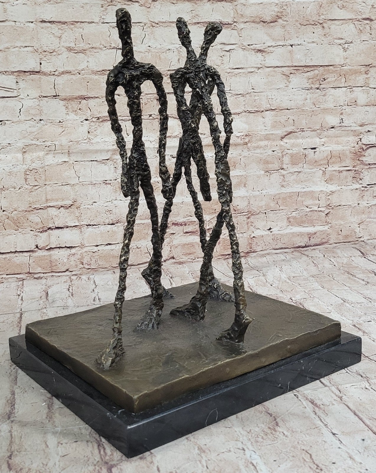 Modern Bronze Sculpture Abstract Figurine – Large Home & Office Decor