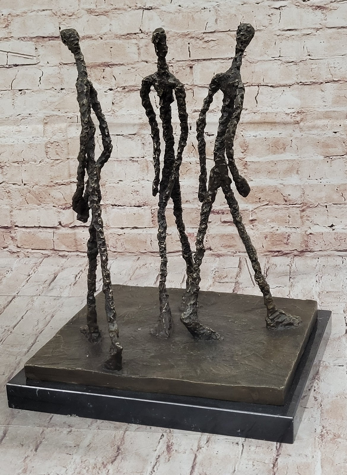 Modern Bronze Sculpture Abstract Figurine – Large Home & Office Decor