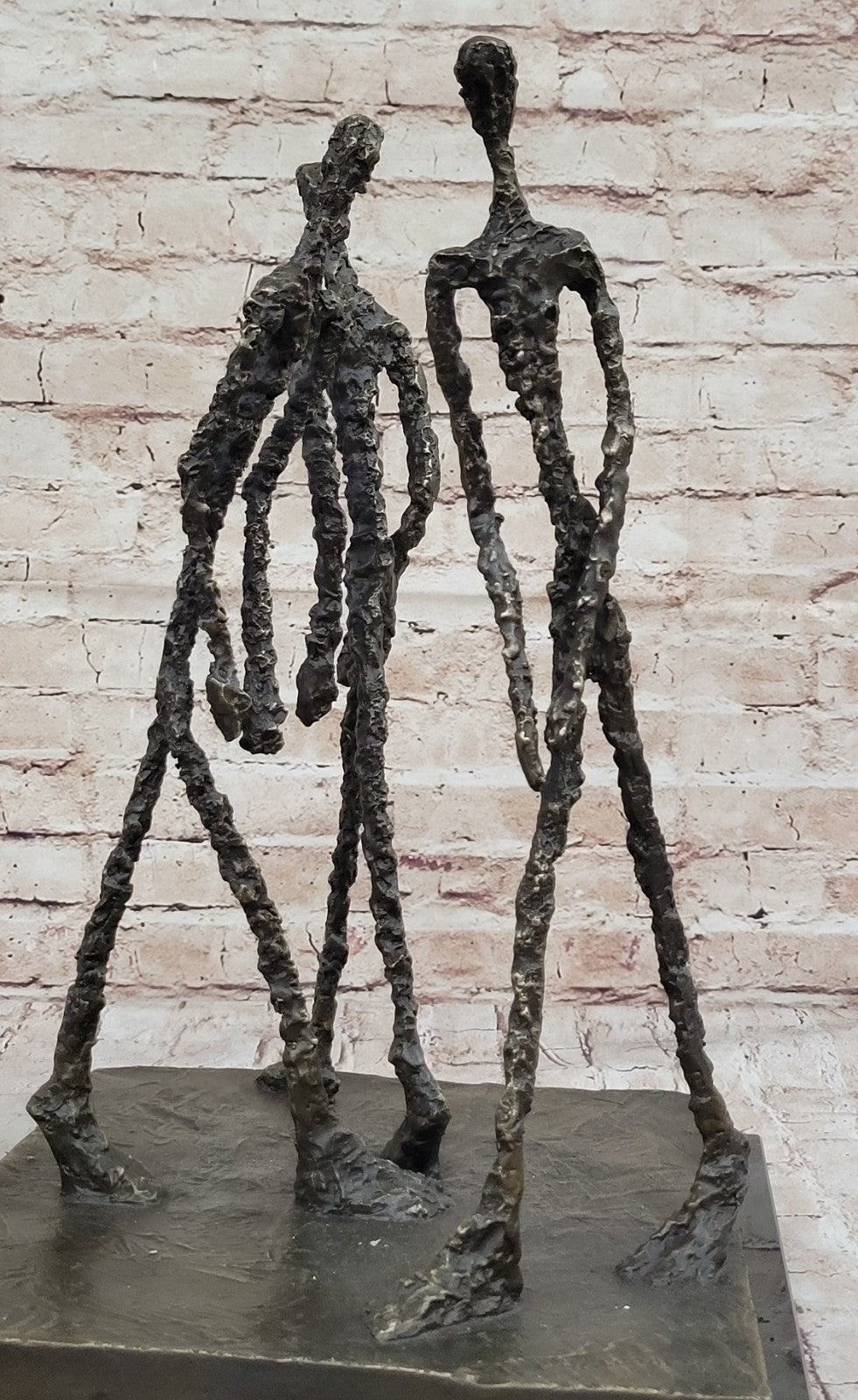 Modern Bronze Sculpture Abstract Figurine – Large Home & Office Decor