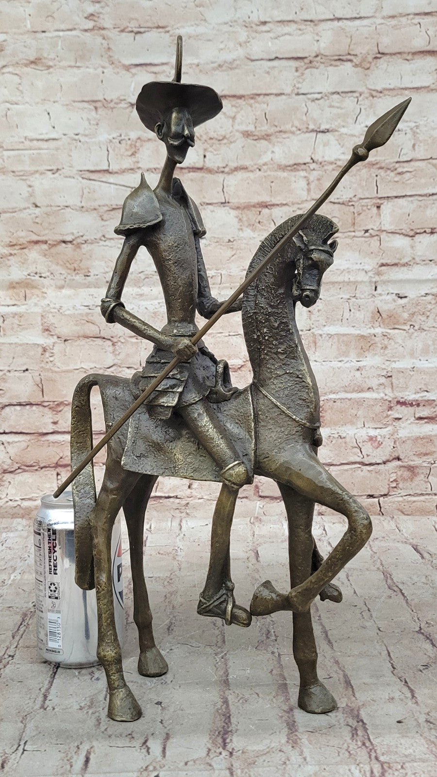 Handcrafted bronze sculpture SALE Mythical Horse On Quixote" "Don Dali Salvador