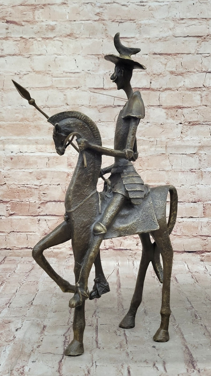 Handcrafted bronze sculpture SALE Mythical Horse On Quixote" "Don Dali Salvador