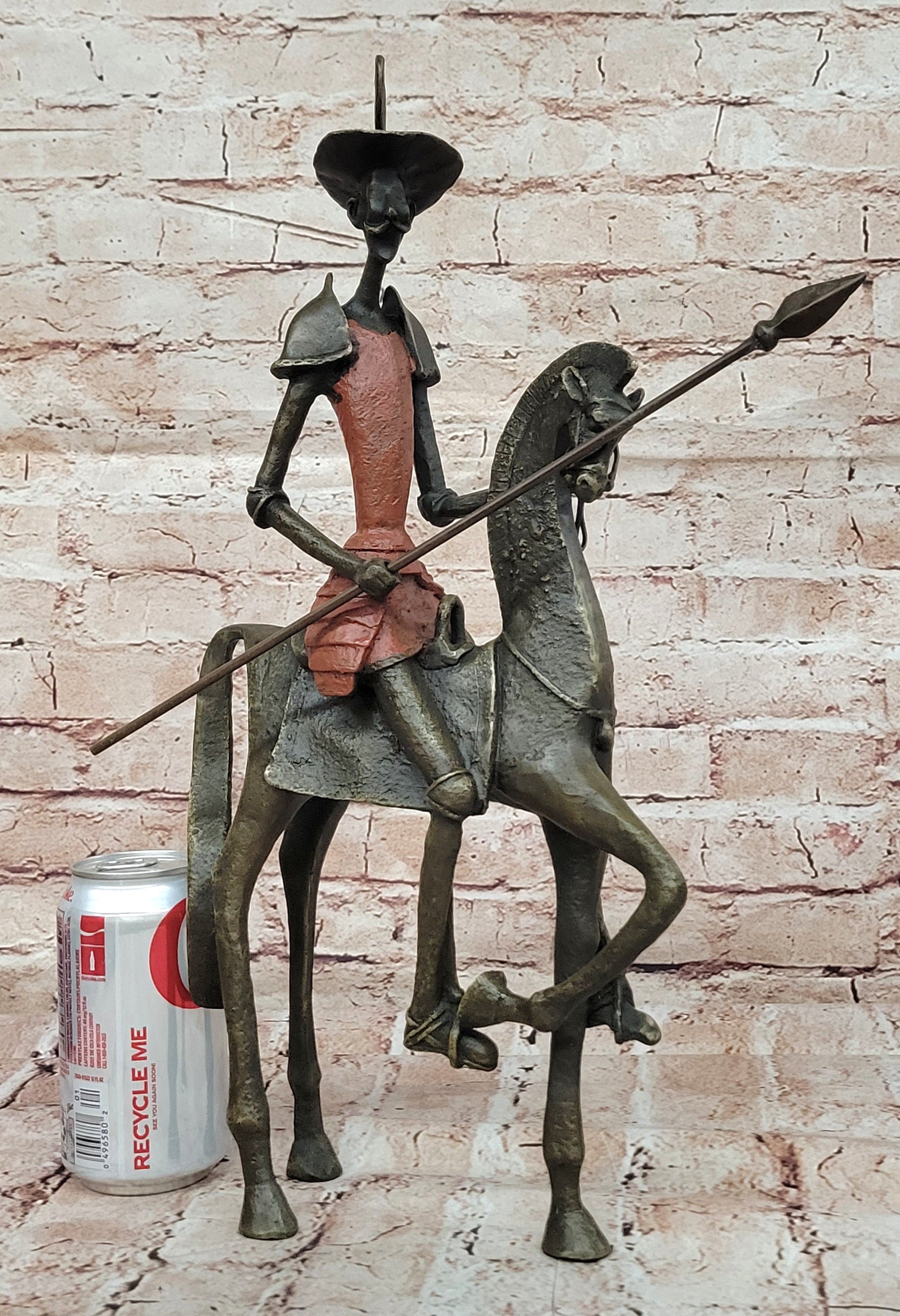 Salvador Dali Don Quixote Surrealism Bronze Statue Hot Cast Art Decor