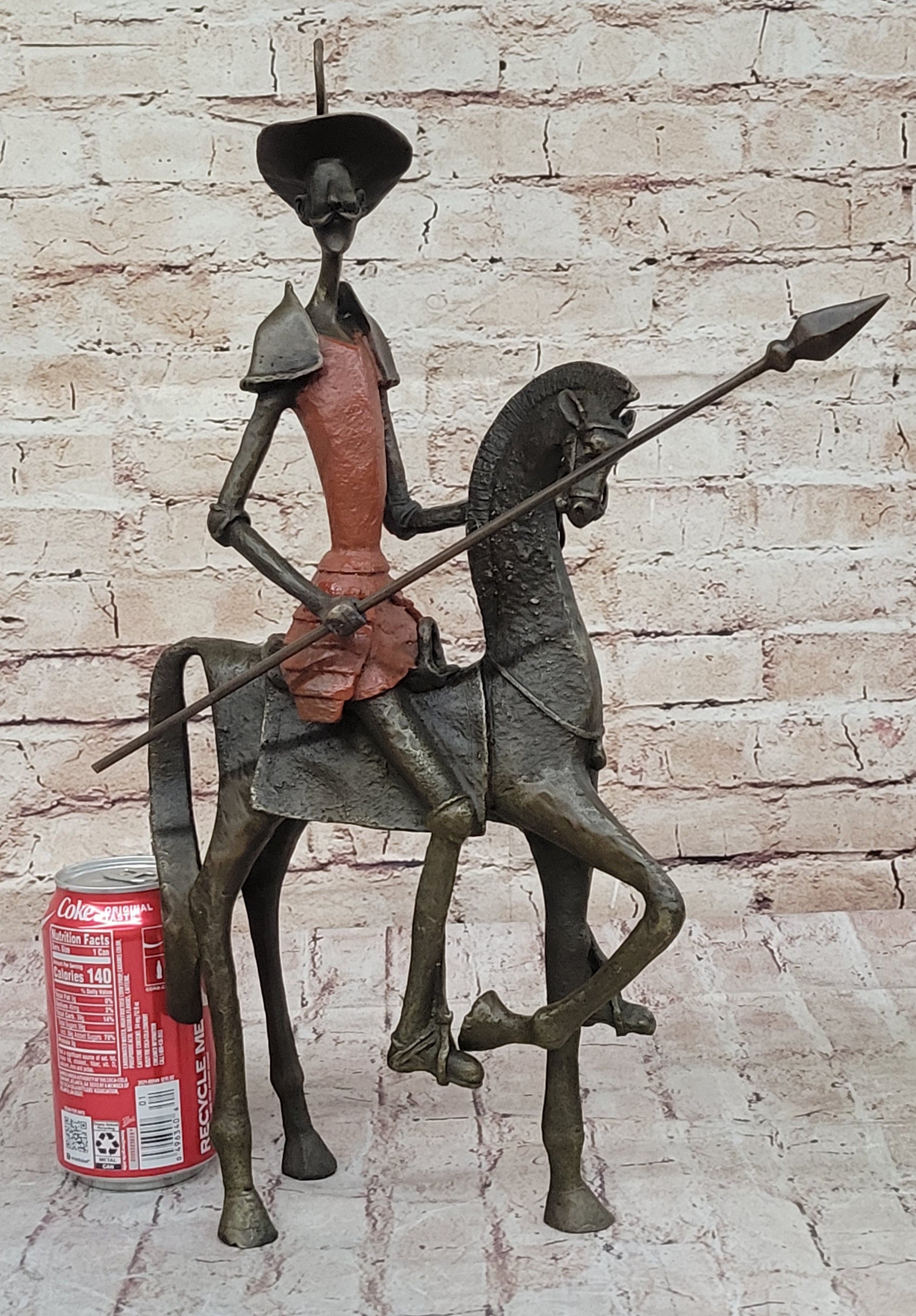 Salvador Dali Don Quixote Surrealism Bronze Statue Hot Cast Art Decor