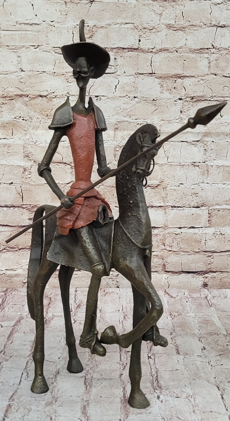 Salvador Dali Don Quixote Surrealism Bronze Statue Hot Cast Art Decor