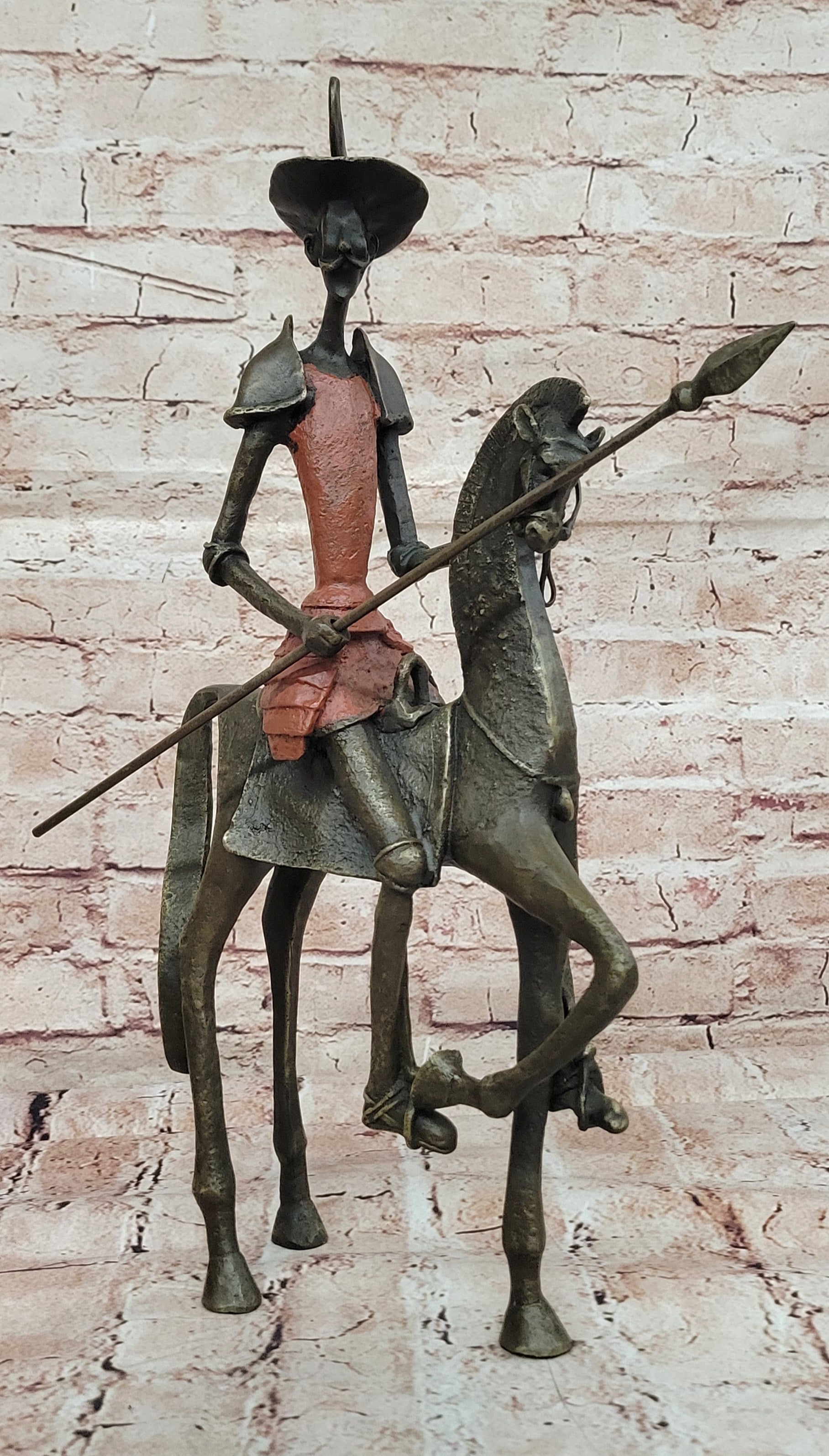 Salvador Dali Don Quixote Surrealism Bronze Statue Hot Cast Art Decor