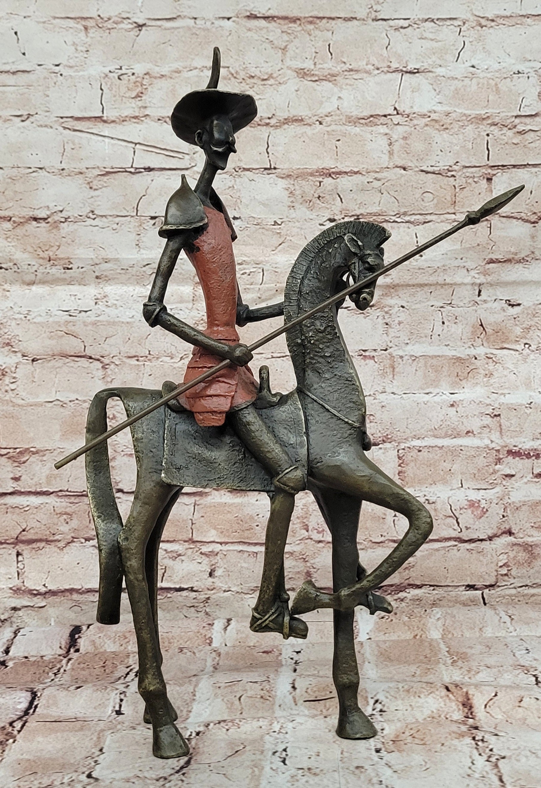 Salvador Dali Don Quixote Surrealism Bronze Statue Hot Cast Art Decor