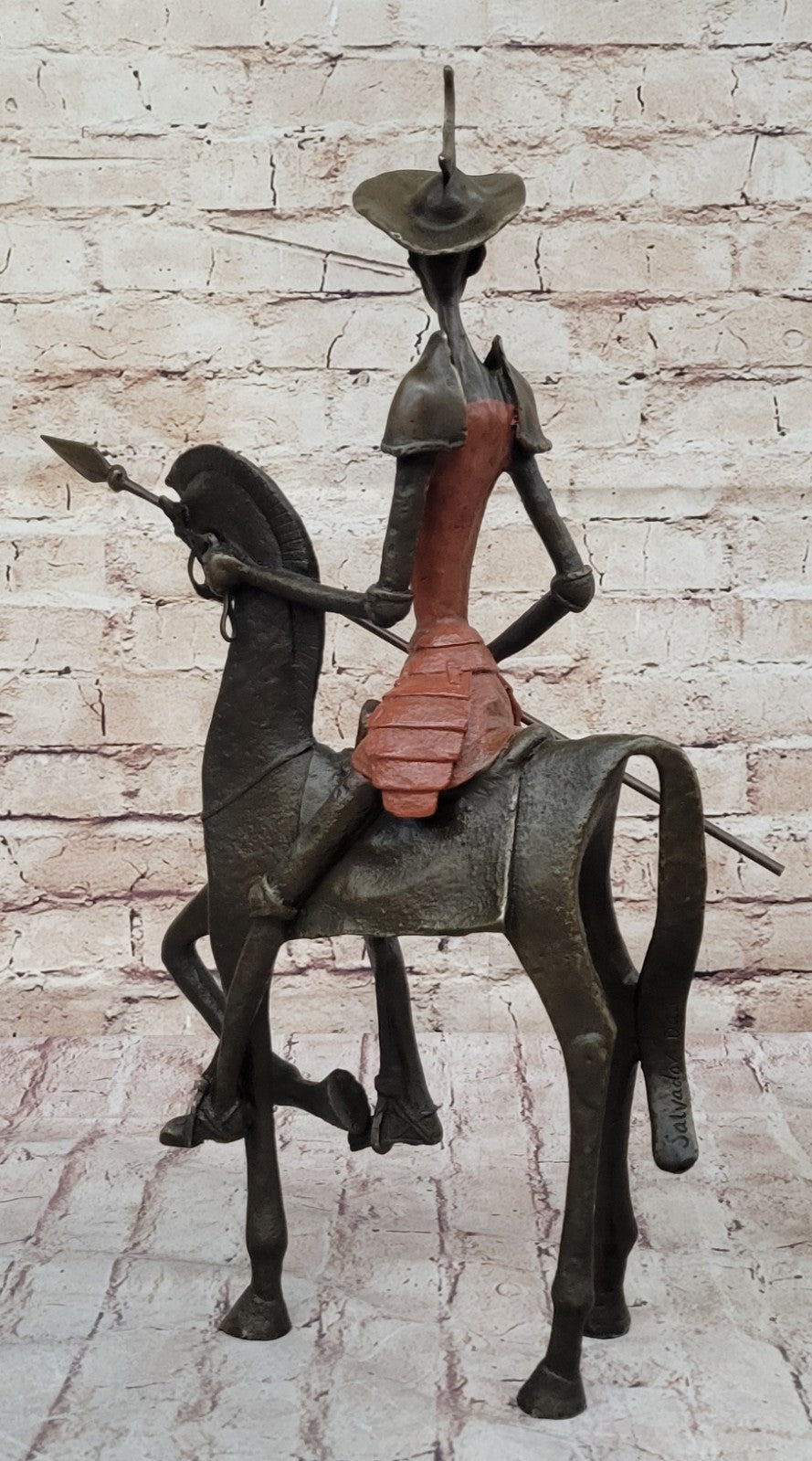 Salvador Dali Don Quixote Surrealism Bronze Statue Hot Cast Art Decor
