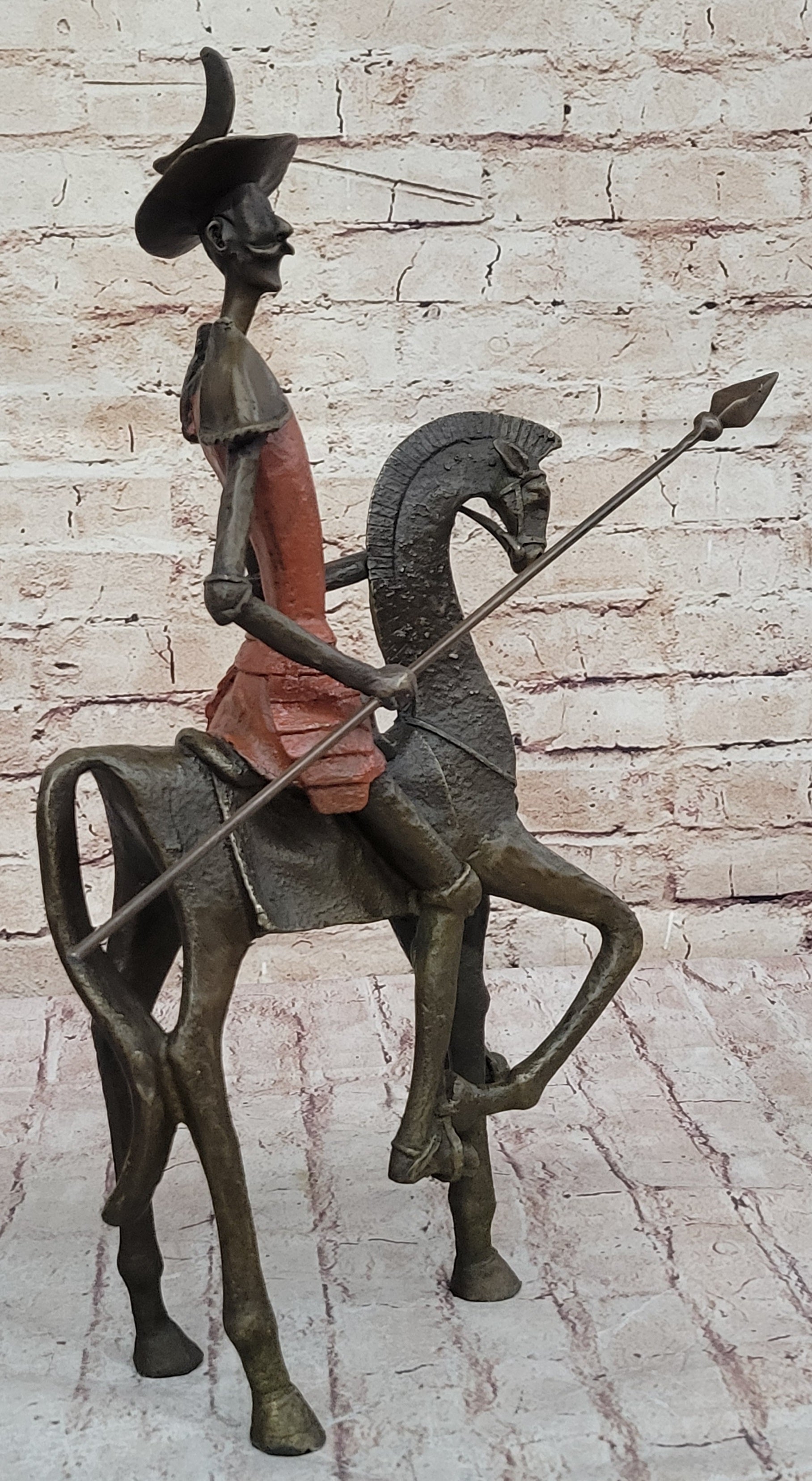 Salvador Dali Don Quixote Surrealism Bronze Statue Hot Cast Art Decor