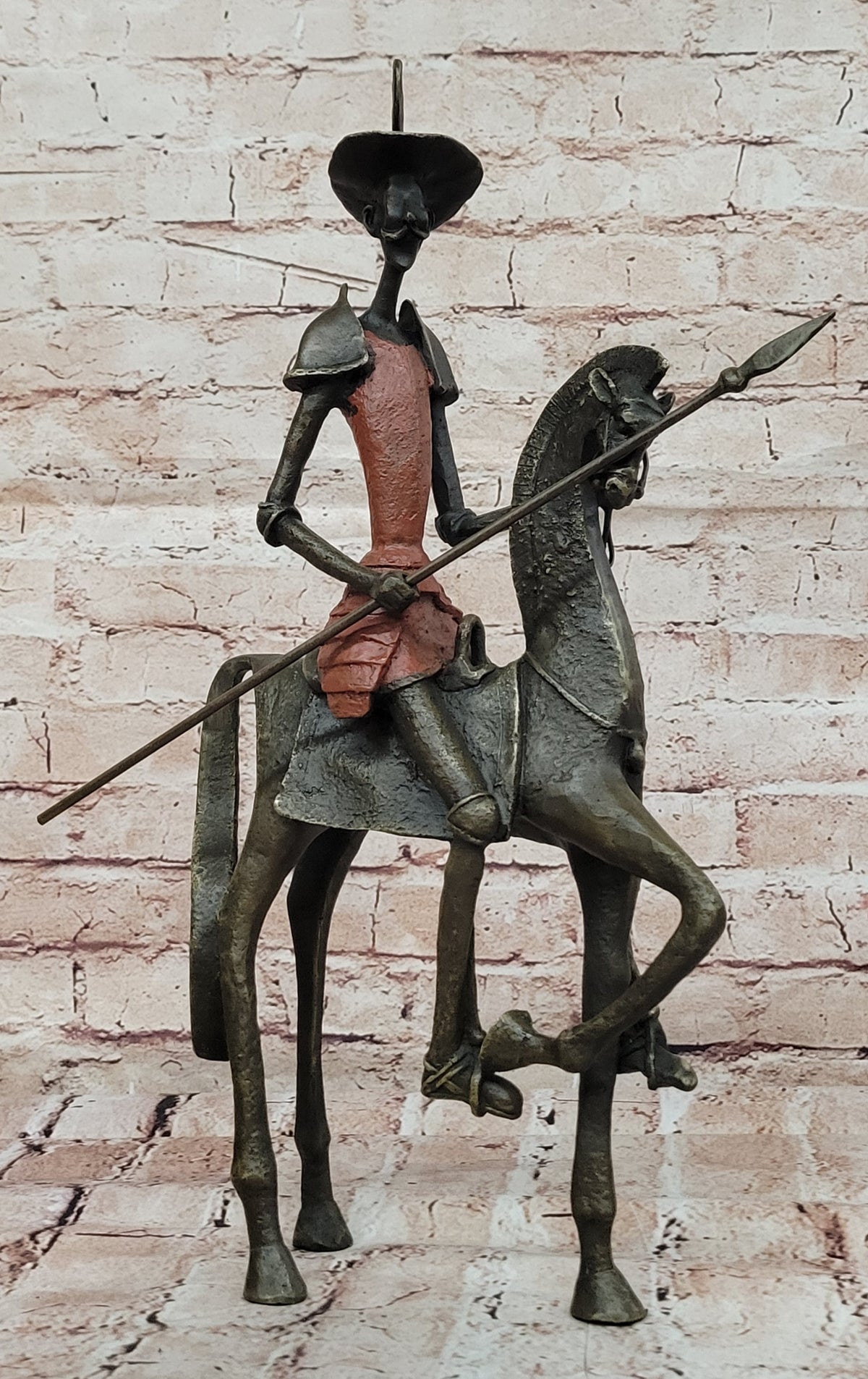 Salvador Dali Don Quixote Surrealism Bronze Statue Hot Cast Art Decor