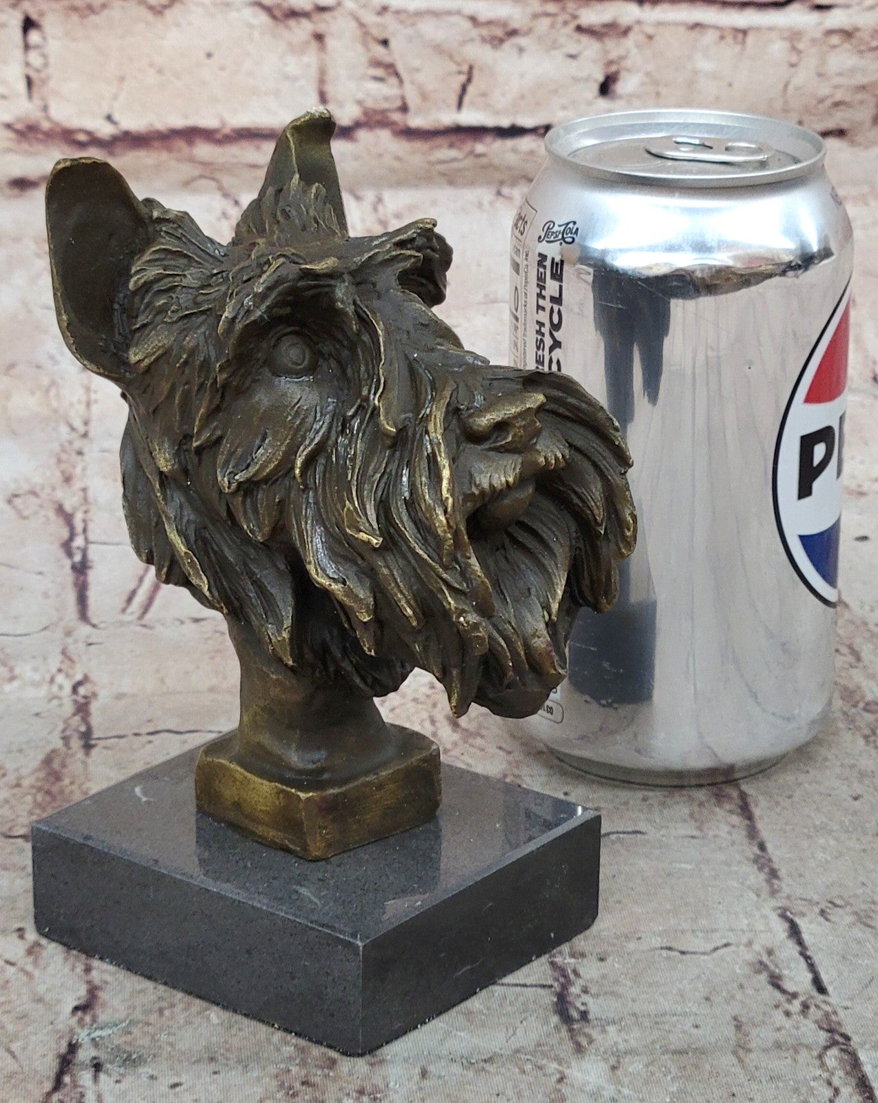 Vintage Solid Victorian Bronze Terrier Puppies Sculpture Dog statue signed Deal