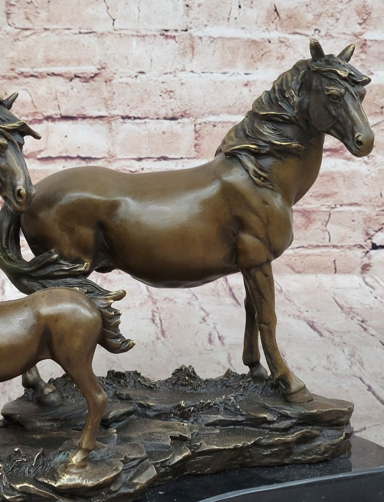 Sehr schöne Bronze Skulptur 3 Wildpferde Pierre Jules Mene! signiert Statue Sale