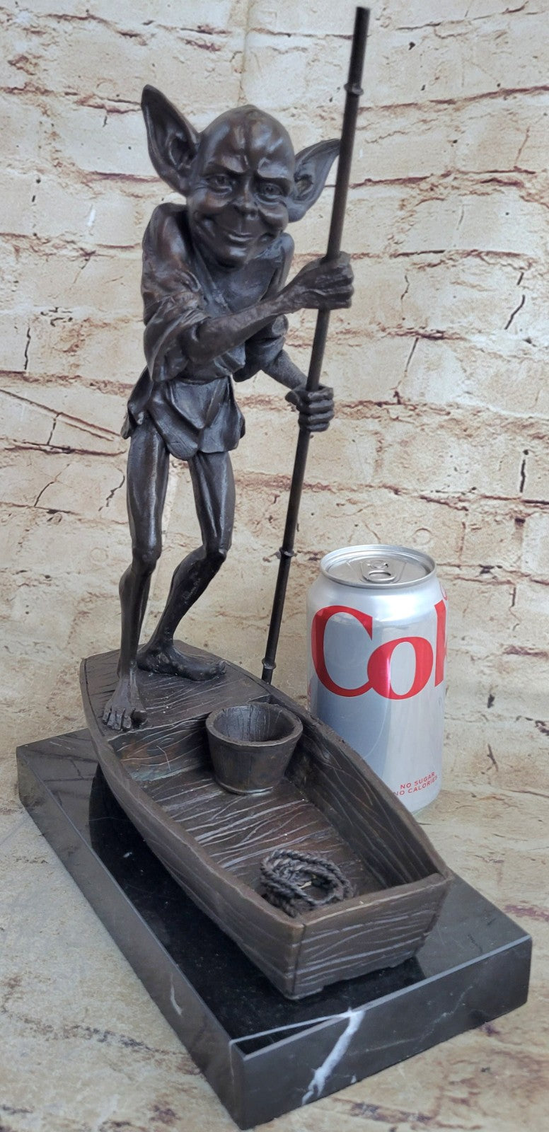 Original Elf Dobby movie  Figurine, Hand made, Home Decor Happy elf Artwork