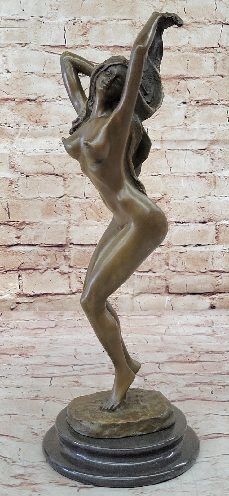 Erotic Bronze Nude Girl Sculpture / figurine, Art, Gift, Ormanent.Lost Wax Method
