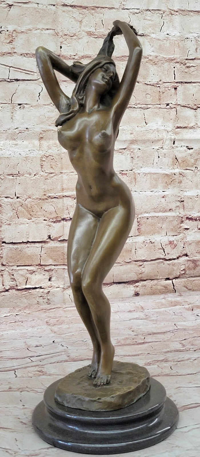 Erotic Bronze Nude Girl Sculpture / figurine, Art, Gift, Ormanent.Lost Wax Method