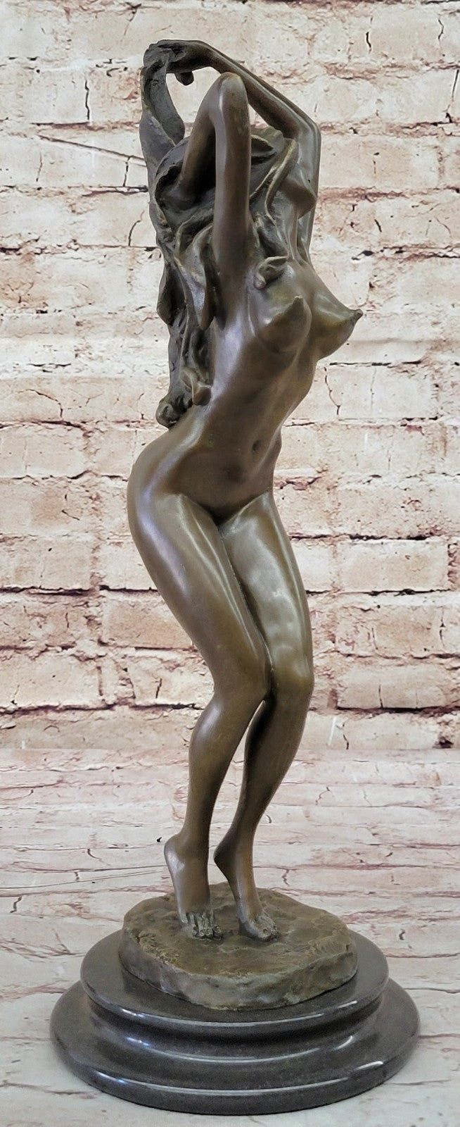 Erotic Bronze Nude Girl Sculpture / figurine, Art, Gift, Ormanent.Lost Wax Method