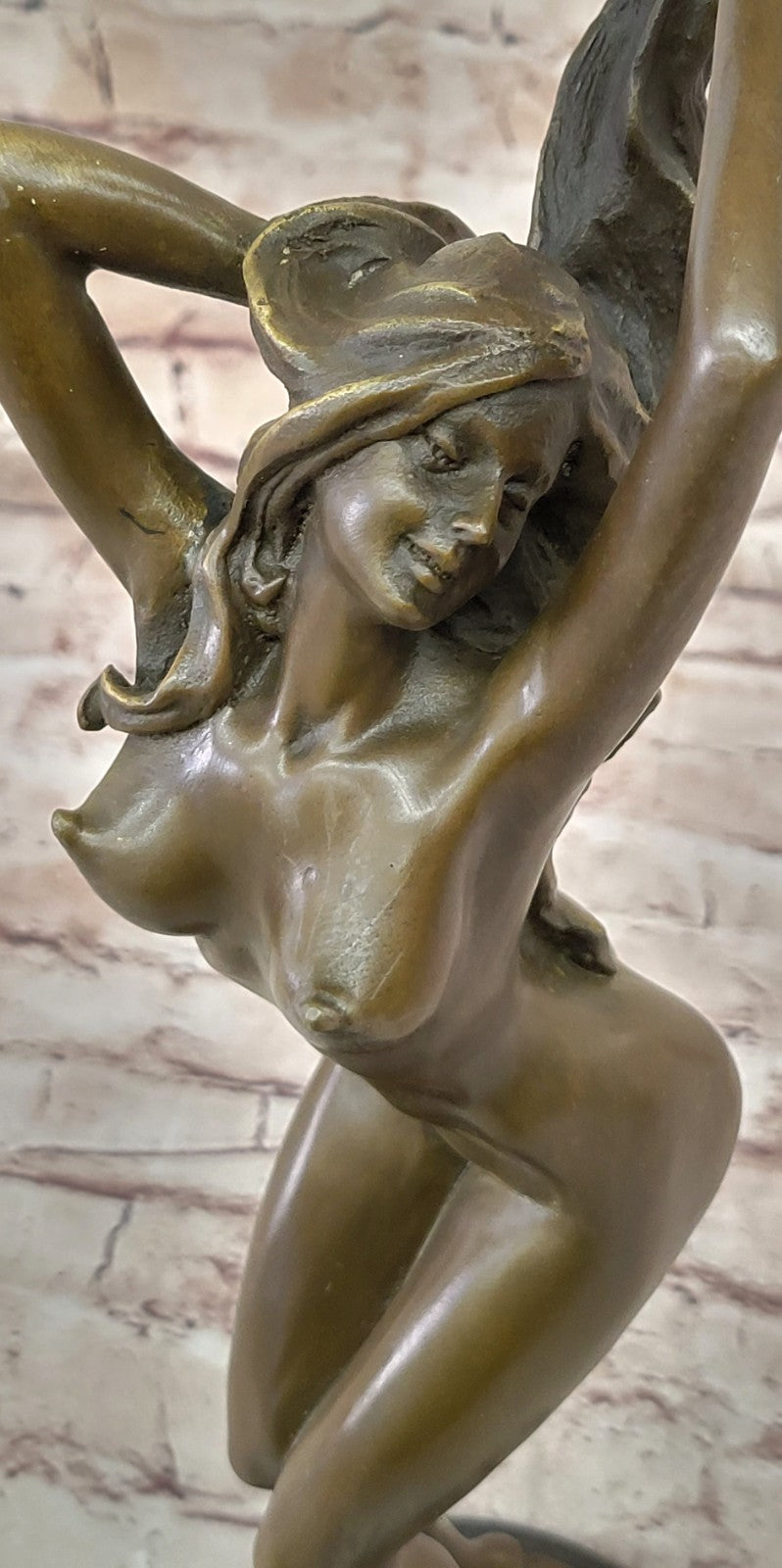 Erotic Bronze Nude Girl Sculpture / figurine, Art, Gift, Ormanent.Lost Wax Method