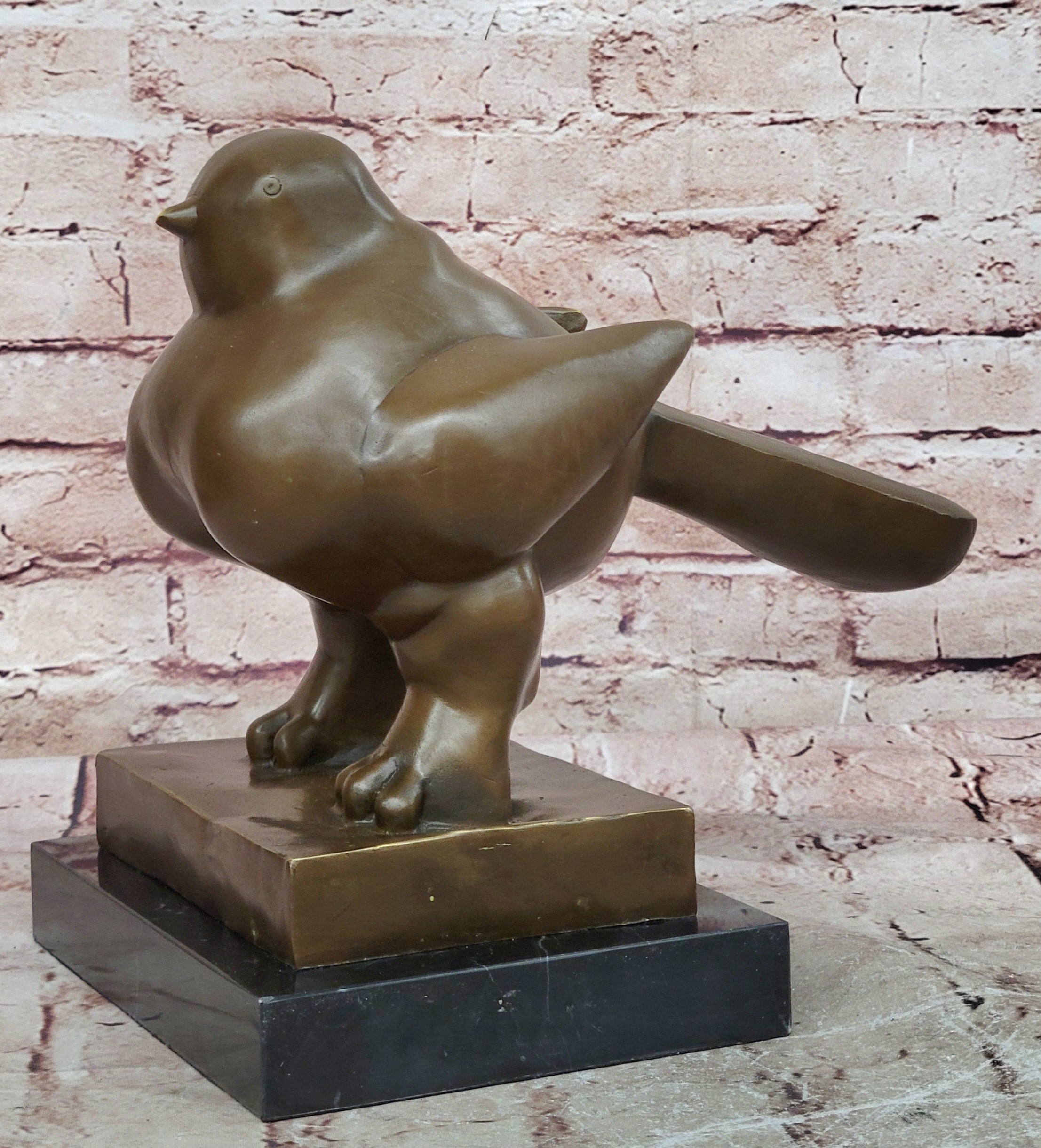 Bird by Fernando Botero @ Singapore River Museum Quality Bronze Sculpture Statue