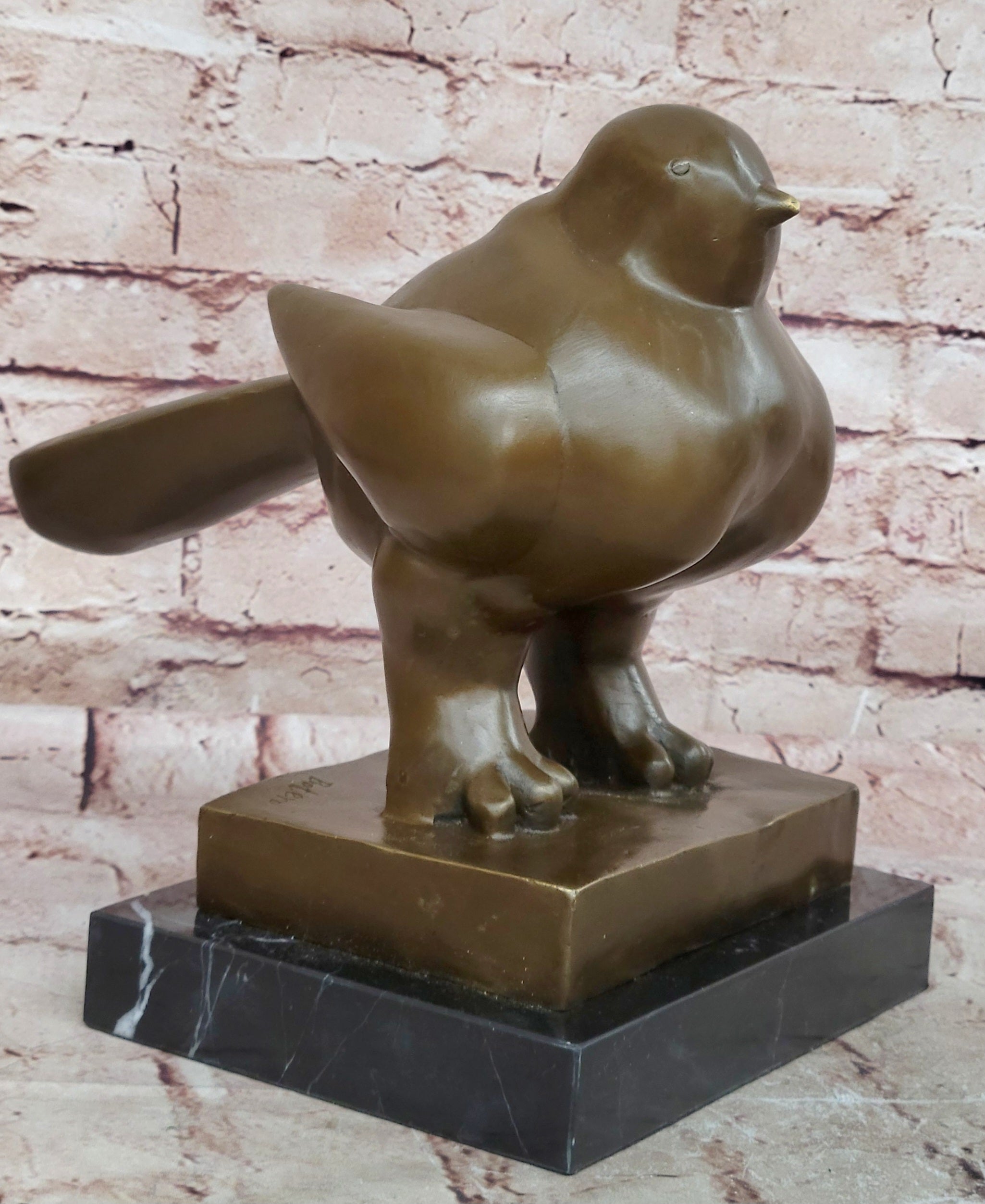 Bird by Fernando Botero @ Singapore River Museum Quality Bronze Sculpture Statue