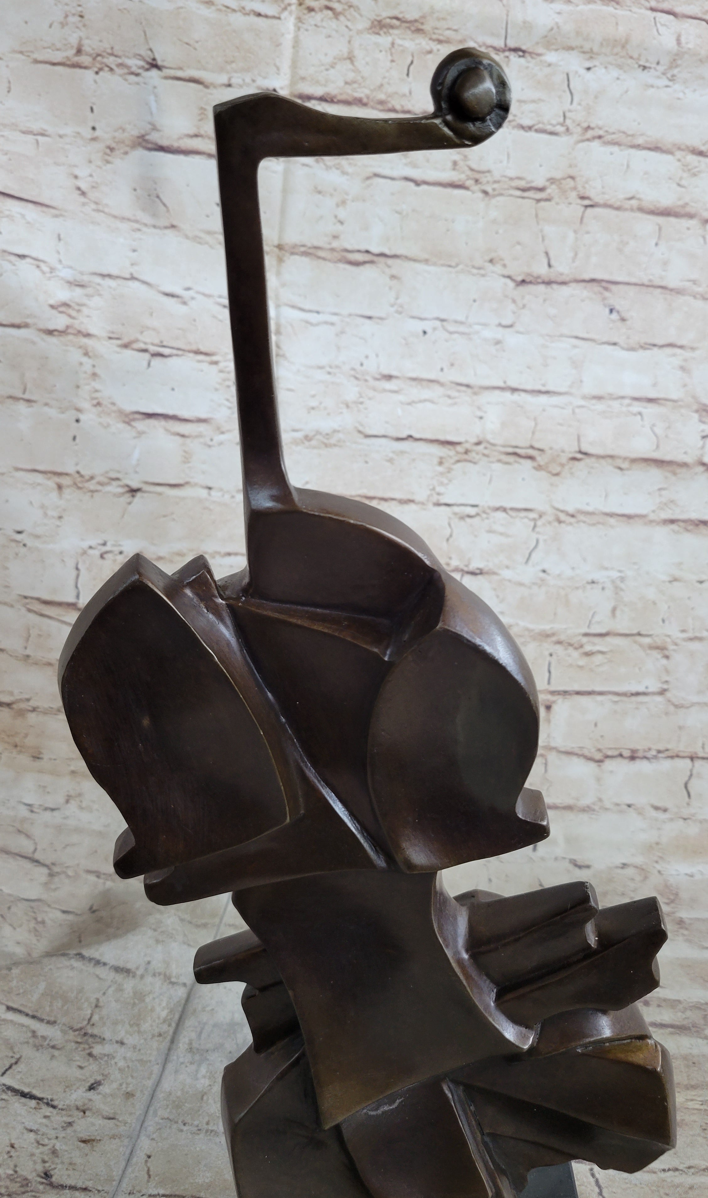 Modern Art Dali Guitar Music Cello Harmony Straddle Hot Cast Classic Bronze Lrg