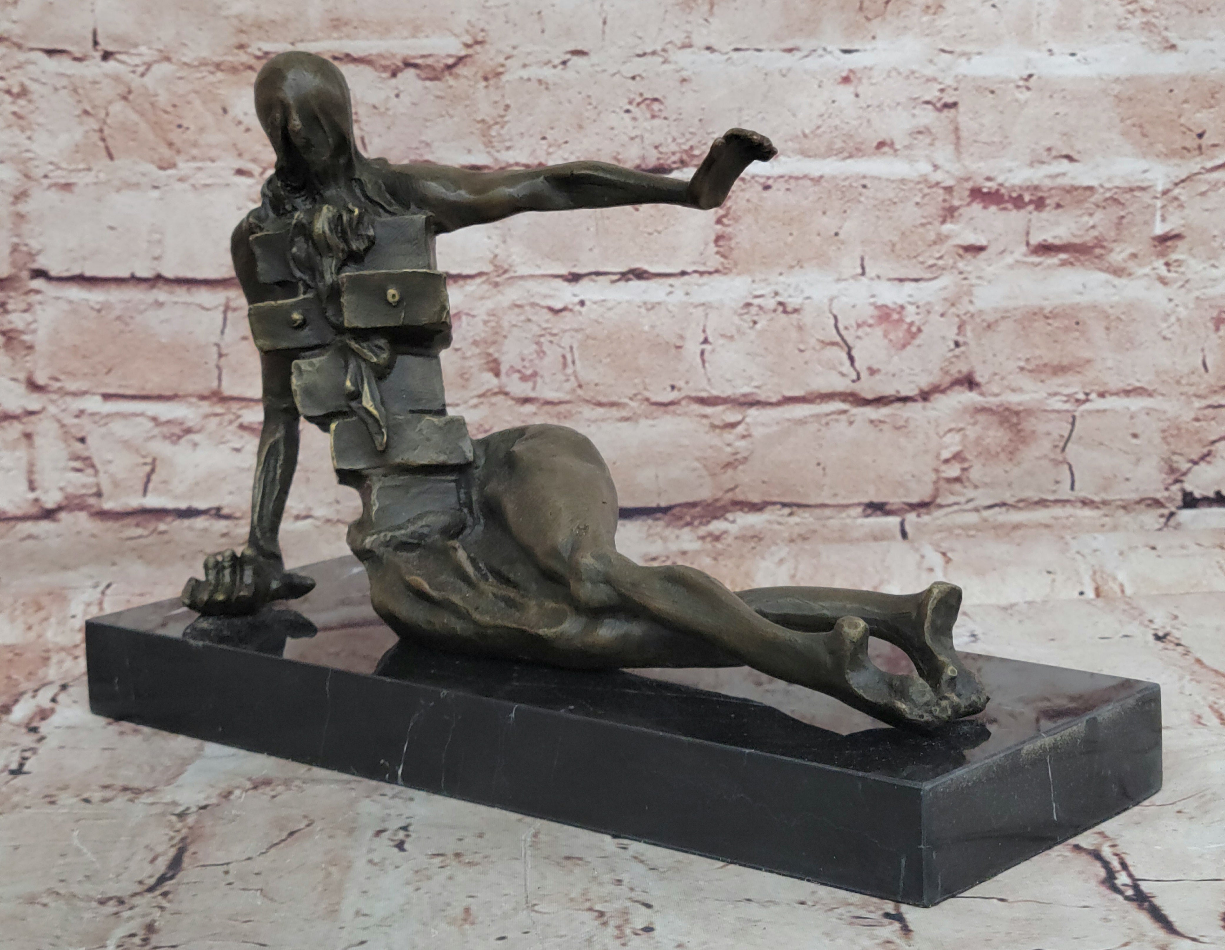 Modern Art Bronze Sculpture - Anthropomorphic Cabinet - Signed - Salvador Dali