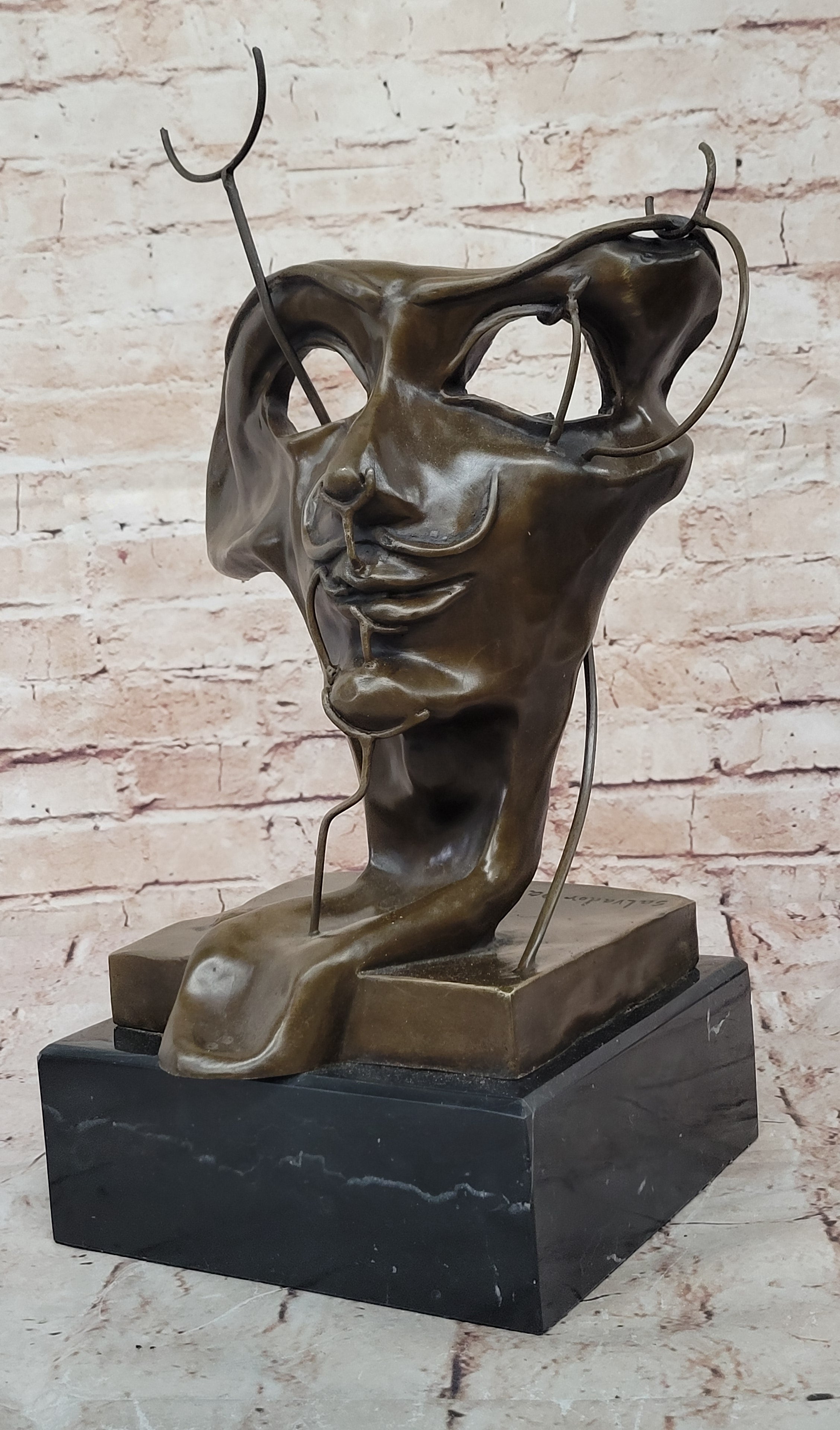 SALVADOR DALI CONTEMPORARY ART TRIBUTE BRONZE STATUE / SCULPTURE ABSTRACT MODERN