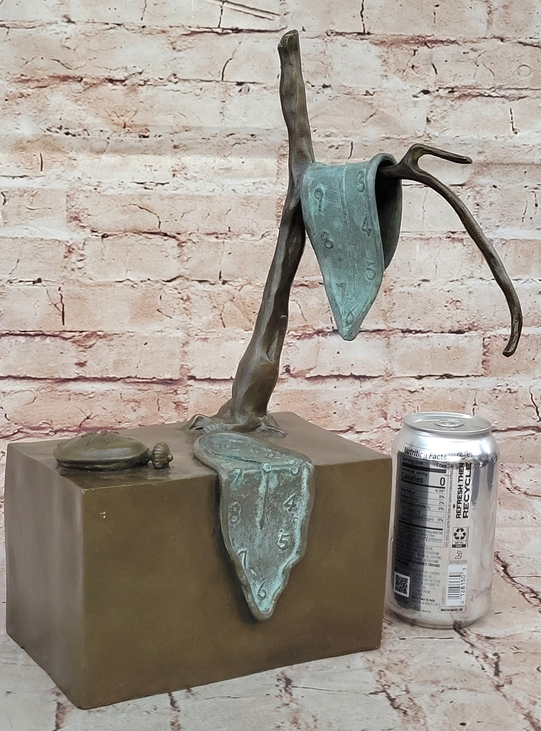 Handcrafted bronze sculpture SALE Modern Dali Salvador By Memory HotCast Artwork