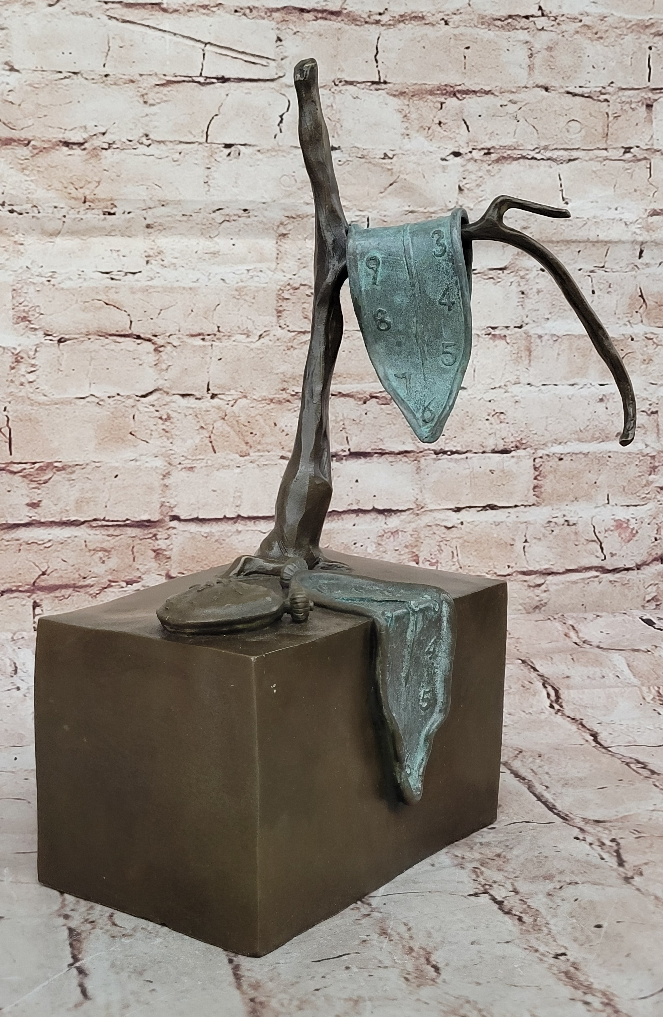 Handcrafted bronze sculpture SALE Modern Dali Salvador By Memory HotCast Artwork
