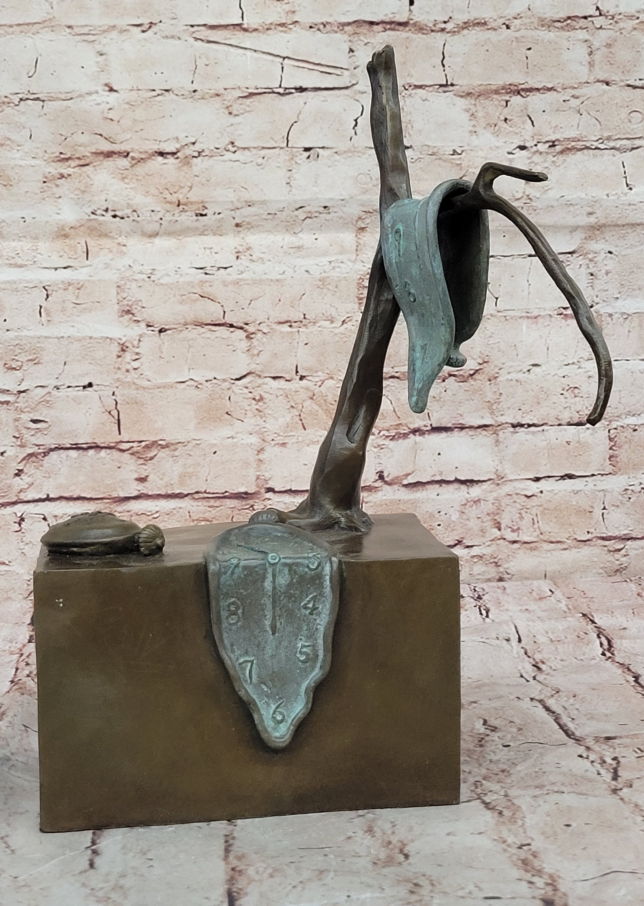 Handcrafted bronze sculpture SALE Modern Dali Salvador By Memory HotCast Artwork