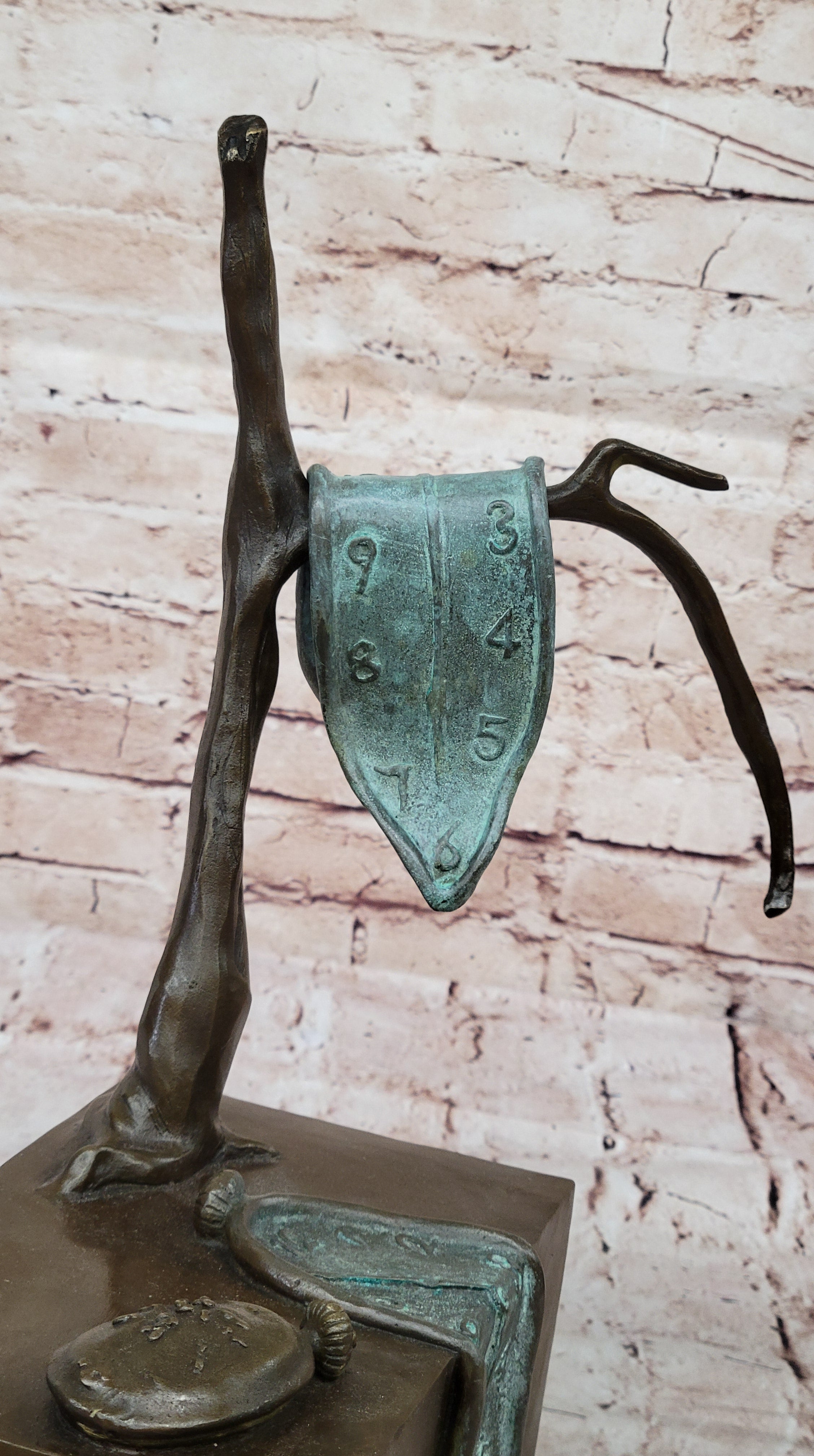 Handcrafted bronze sculpture SALE Modern Dali Salvador By Memory HotCast Artwork