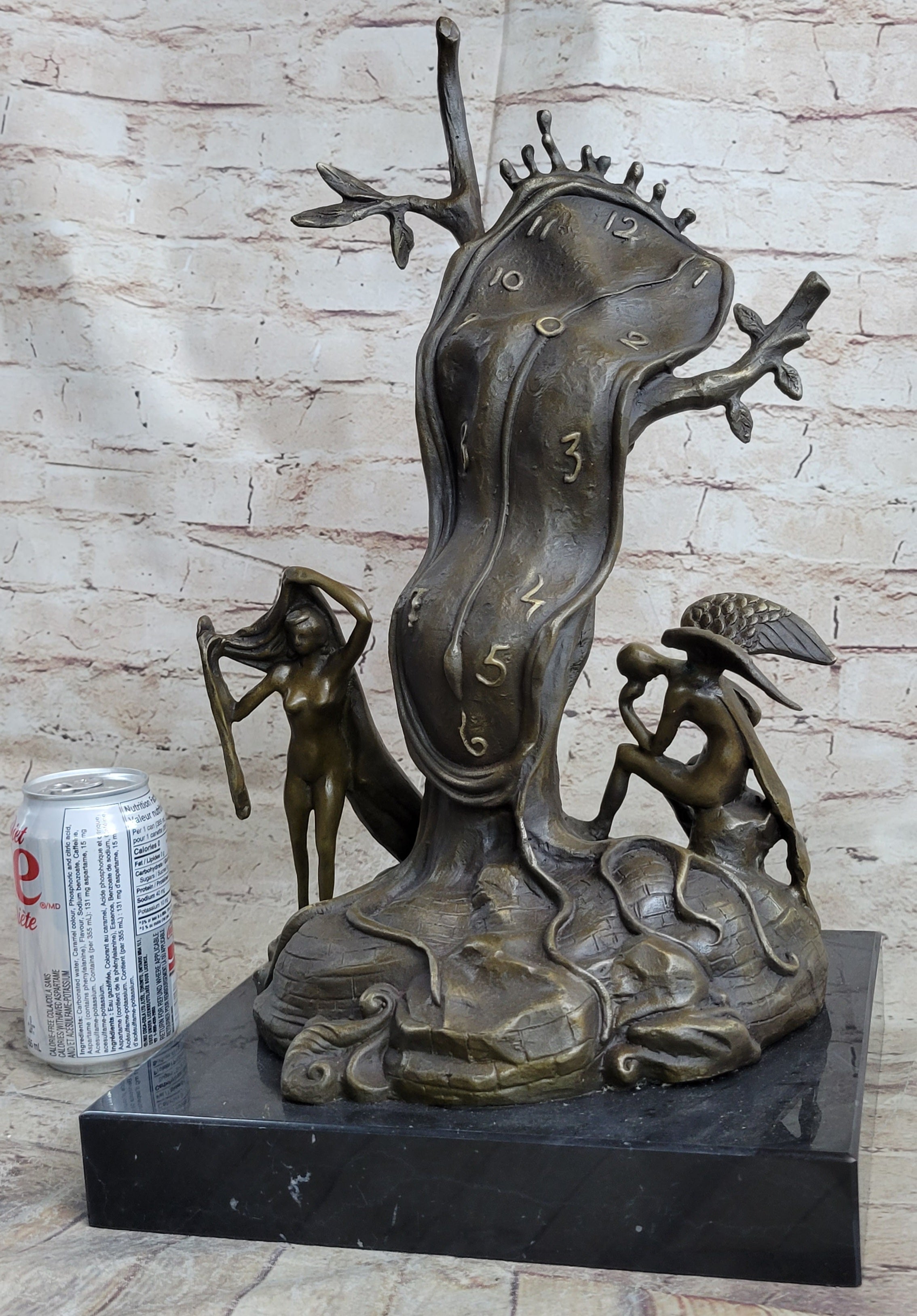 Handcrafted bronze sculpture SALE Patina Special Time Of Nobility Dali