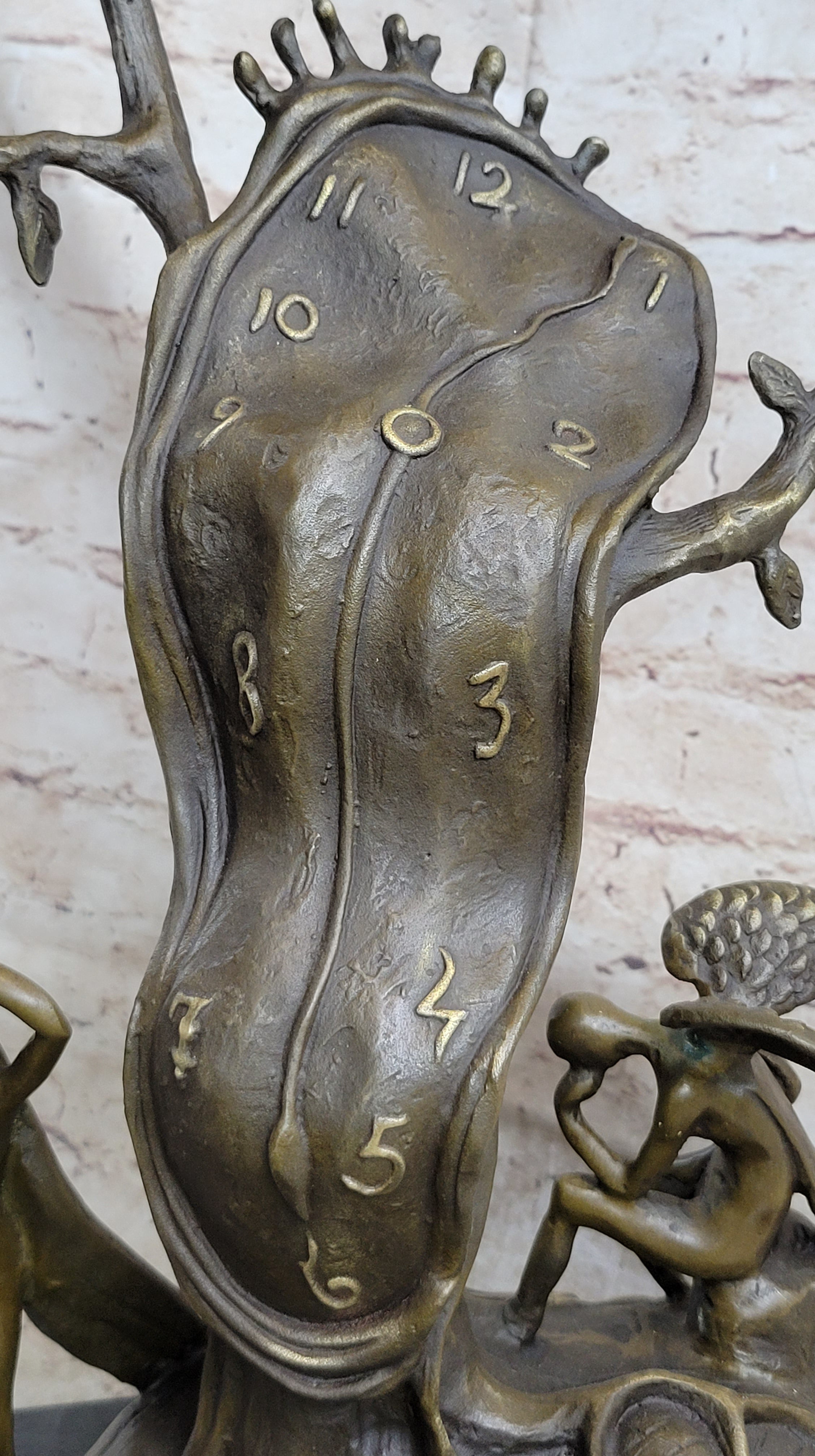 Handcrafted bronze sculpture SALE Patina Special Time Of Nobility Dali