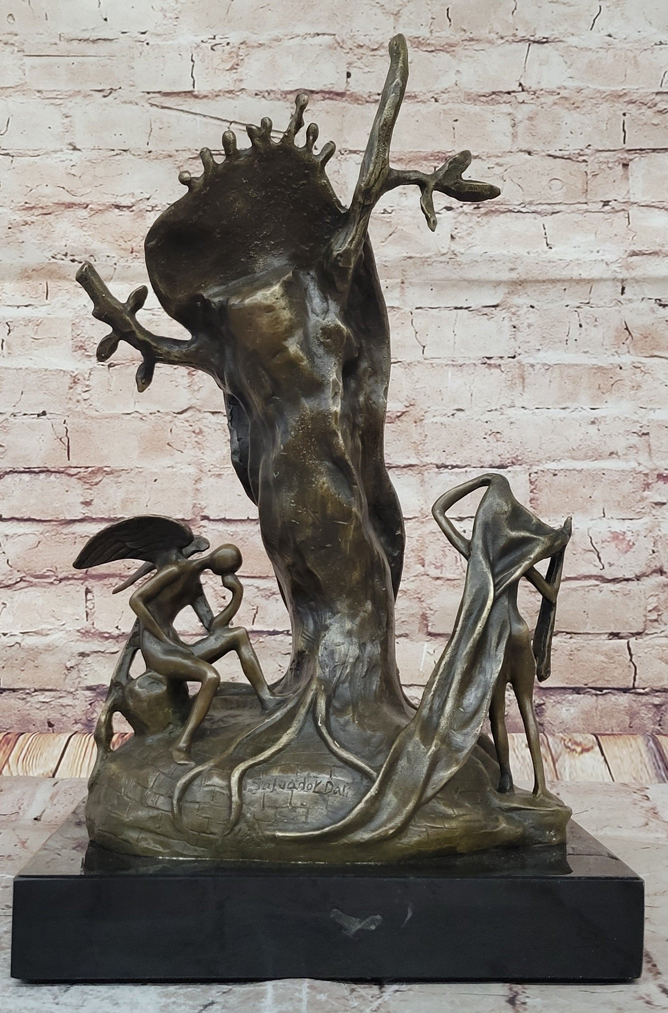 Handcrafted bronze sculpture SALE Patina Special Time Of Nobility Dali