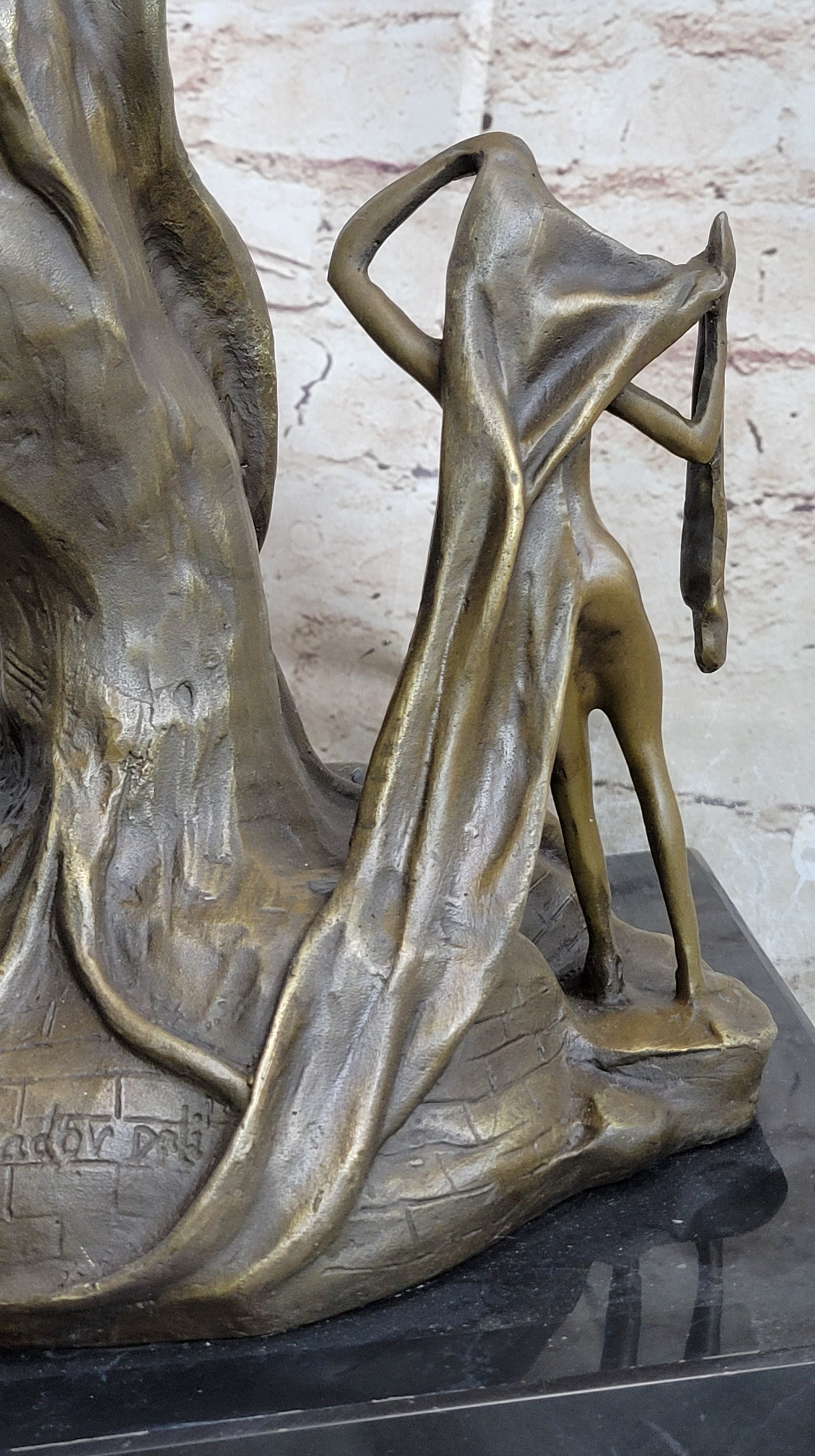 Handcrafted bronze sculpture SALE Patina Special Time Of Nobility Dali
