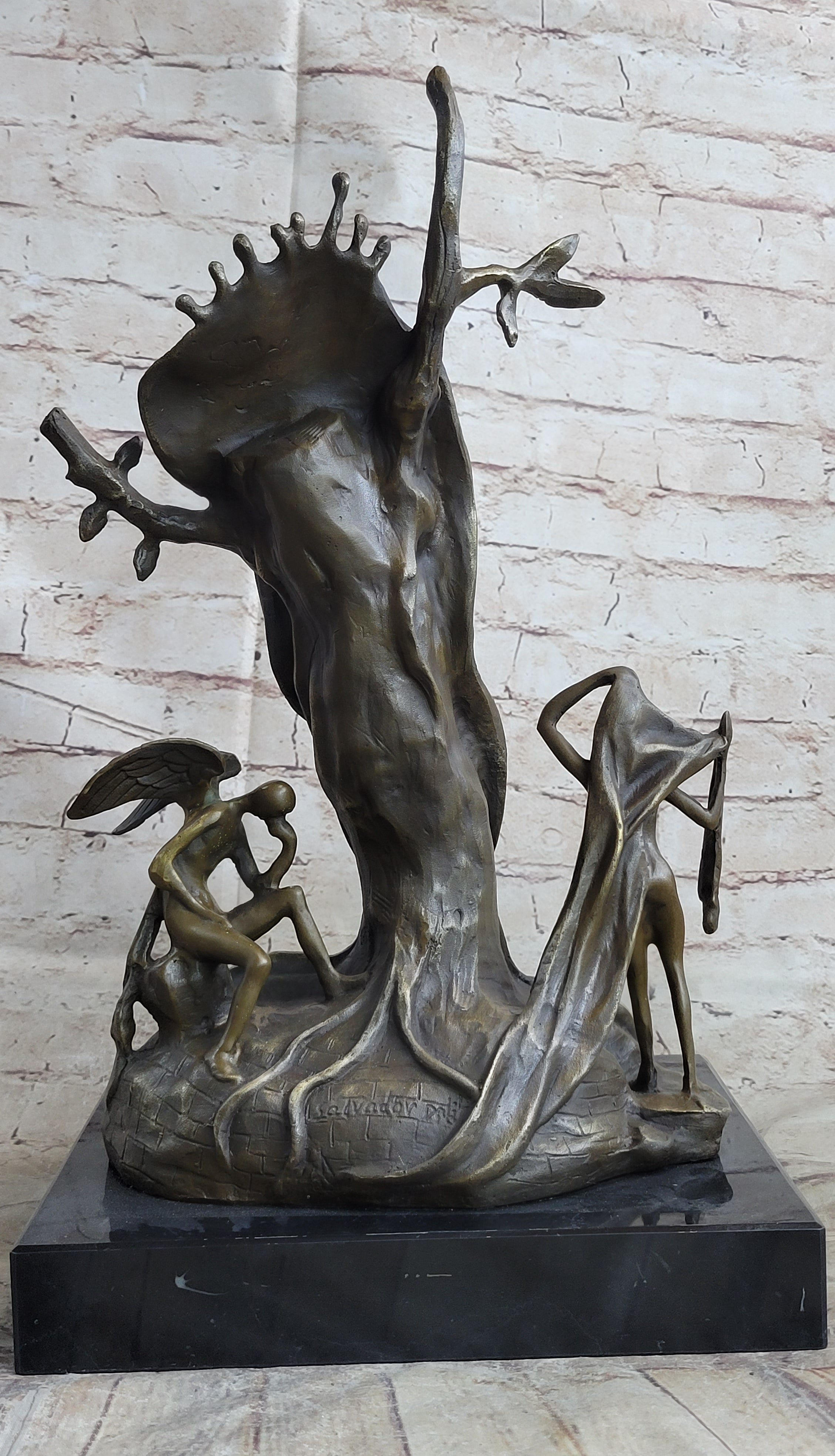 Handcrafted bronze sculpture SALE Patina Special Time Of Nobility Dali