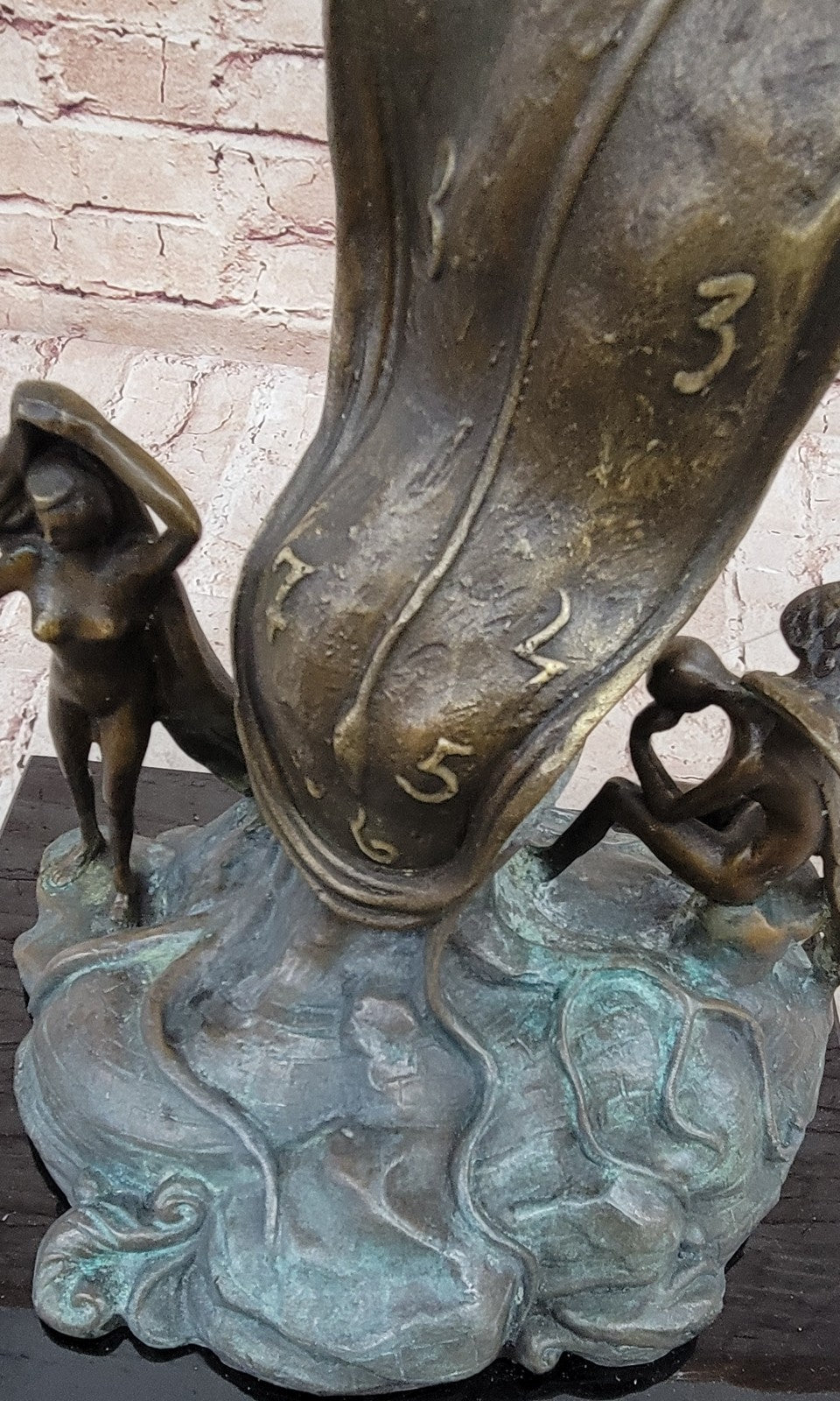 Salvador Dali Handcrafted Abstract Modern Art Nobility of Time Bronze Sculpture