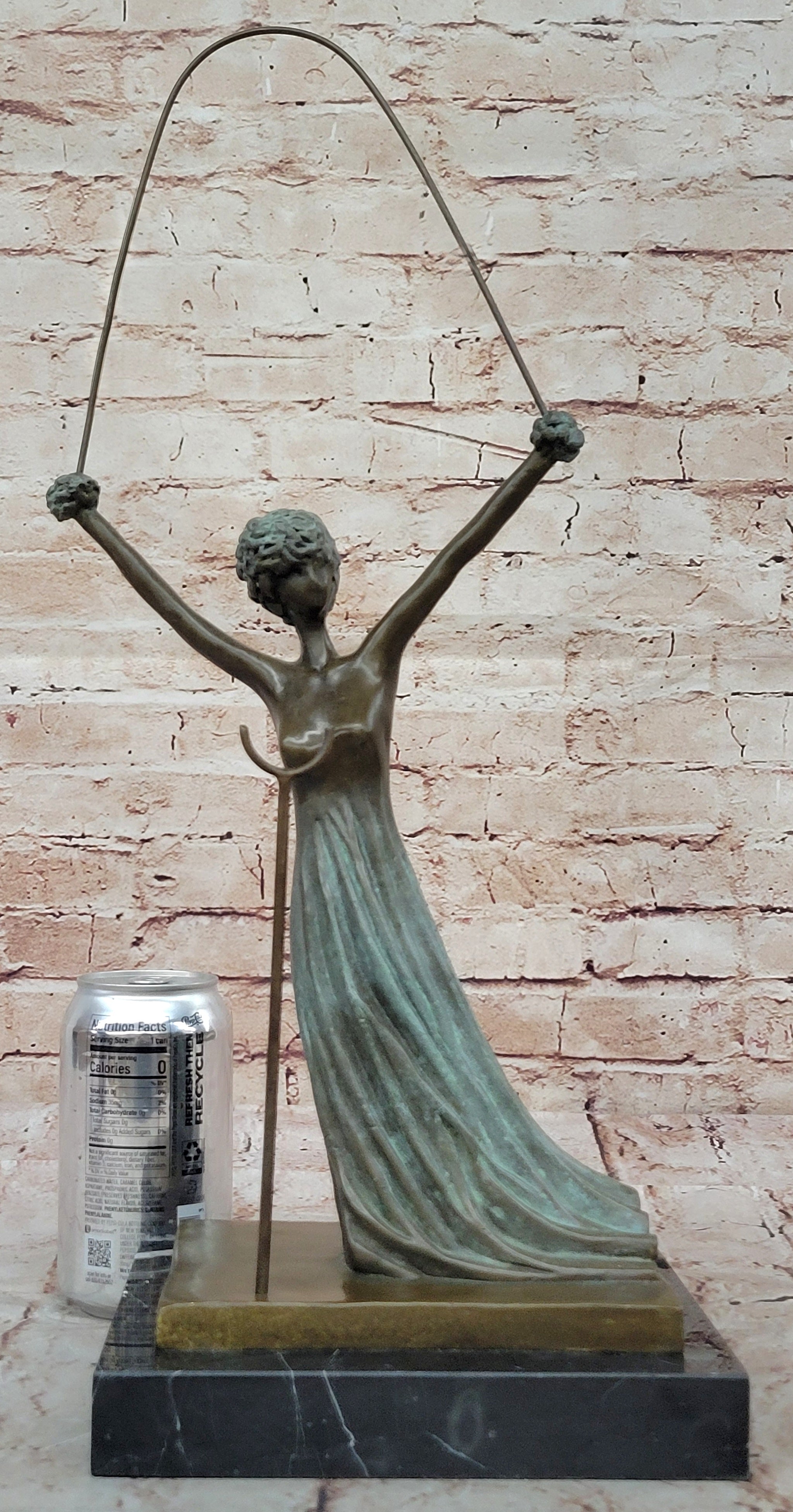 Handcrafted Alice in Wonderland - Salvador Dali (Solid Bronze Lost Wax Process Sculpture)