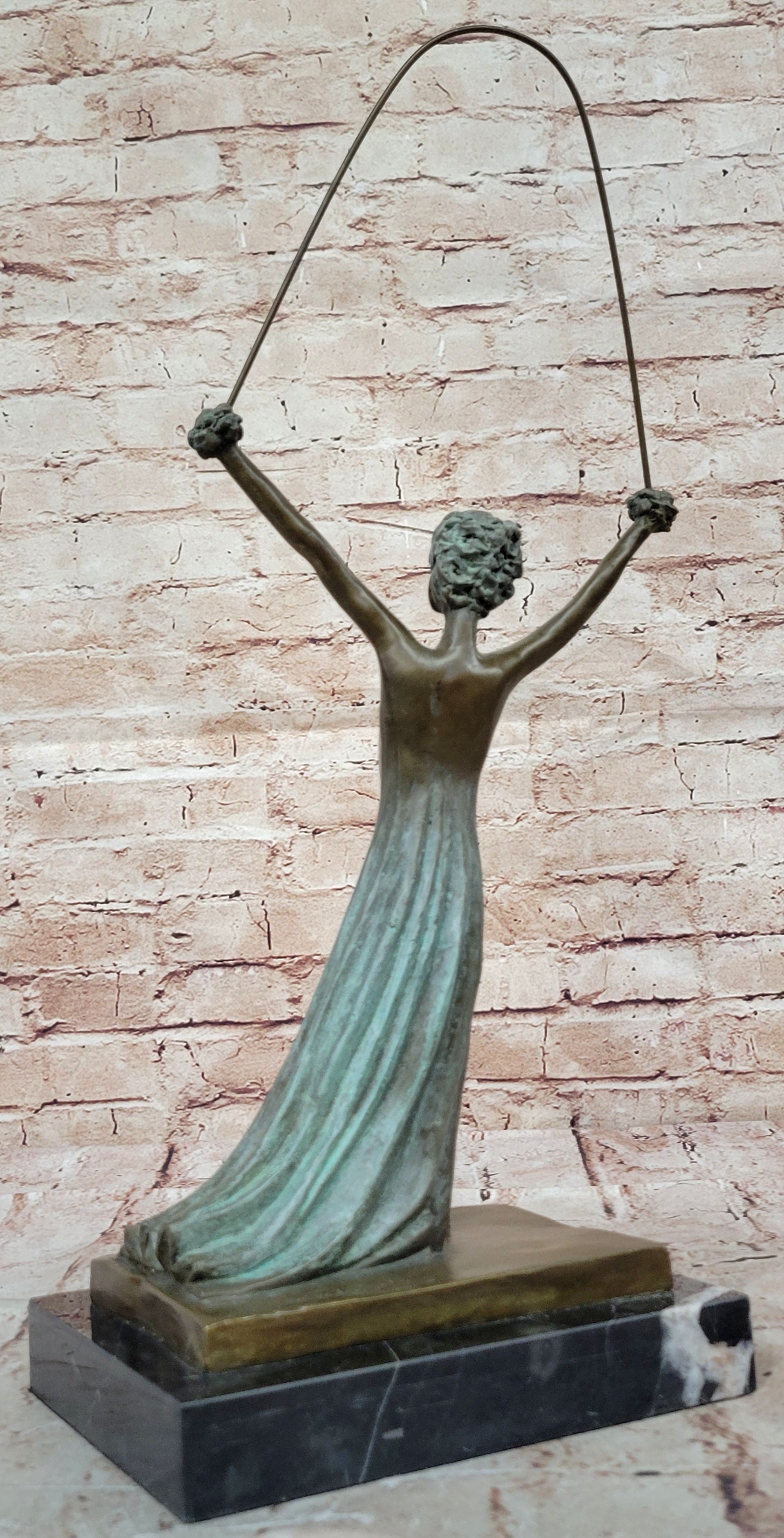 Handcrafted Alice in Wonderland - Salvador Dali (Solid Bronze Lost Wax Process Sculpture)