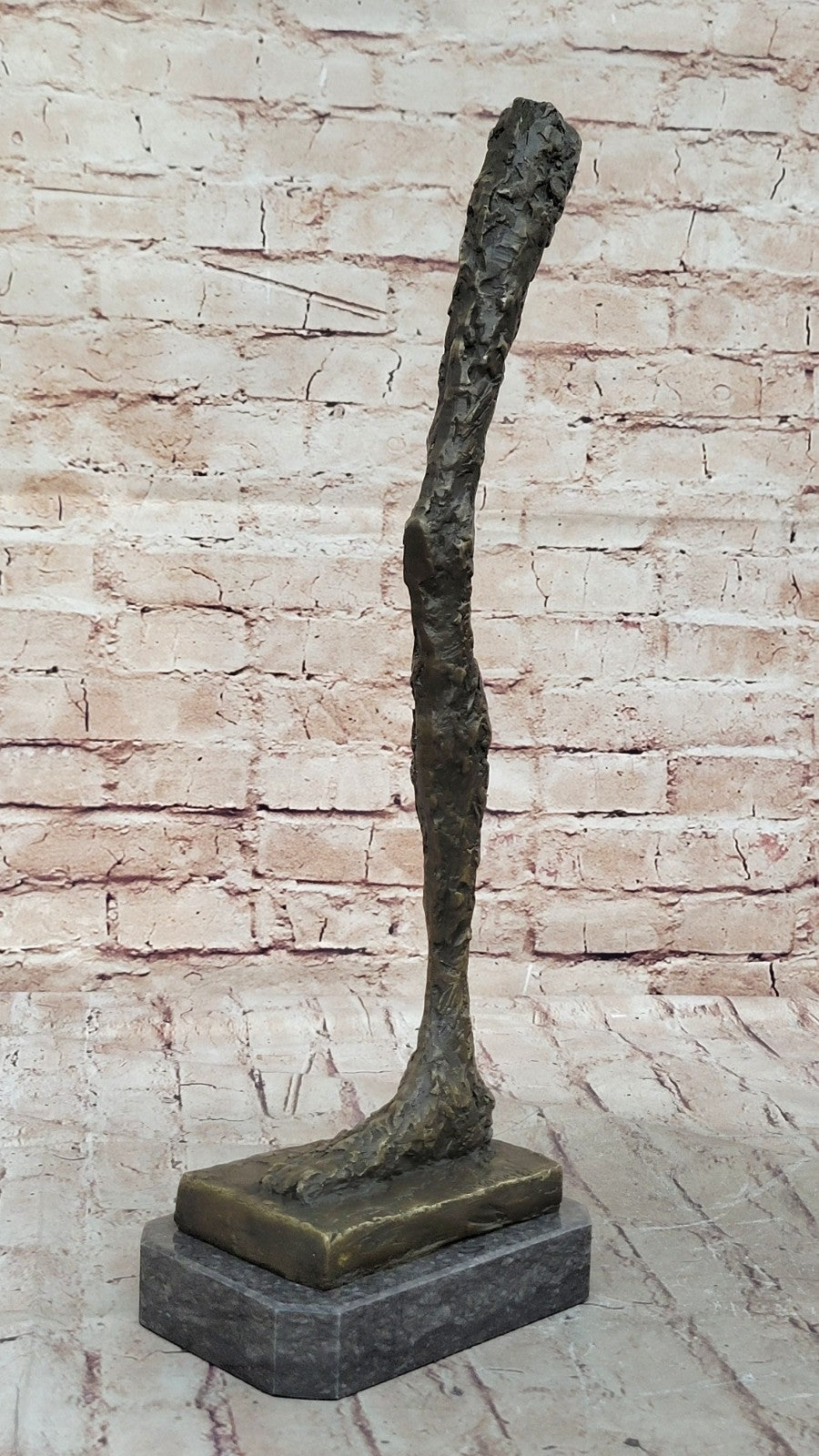 Abstract Modern Art Cometti  Single Leg Body Parts Bronze Sculpture Statue Deal