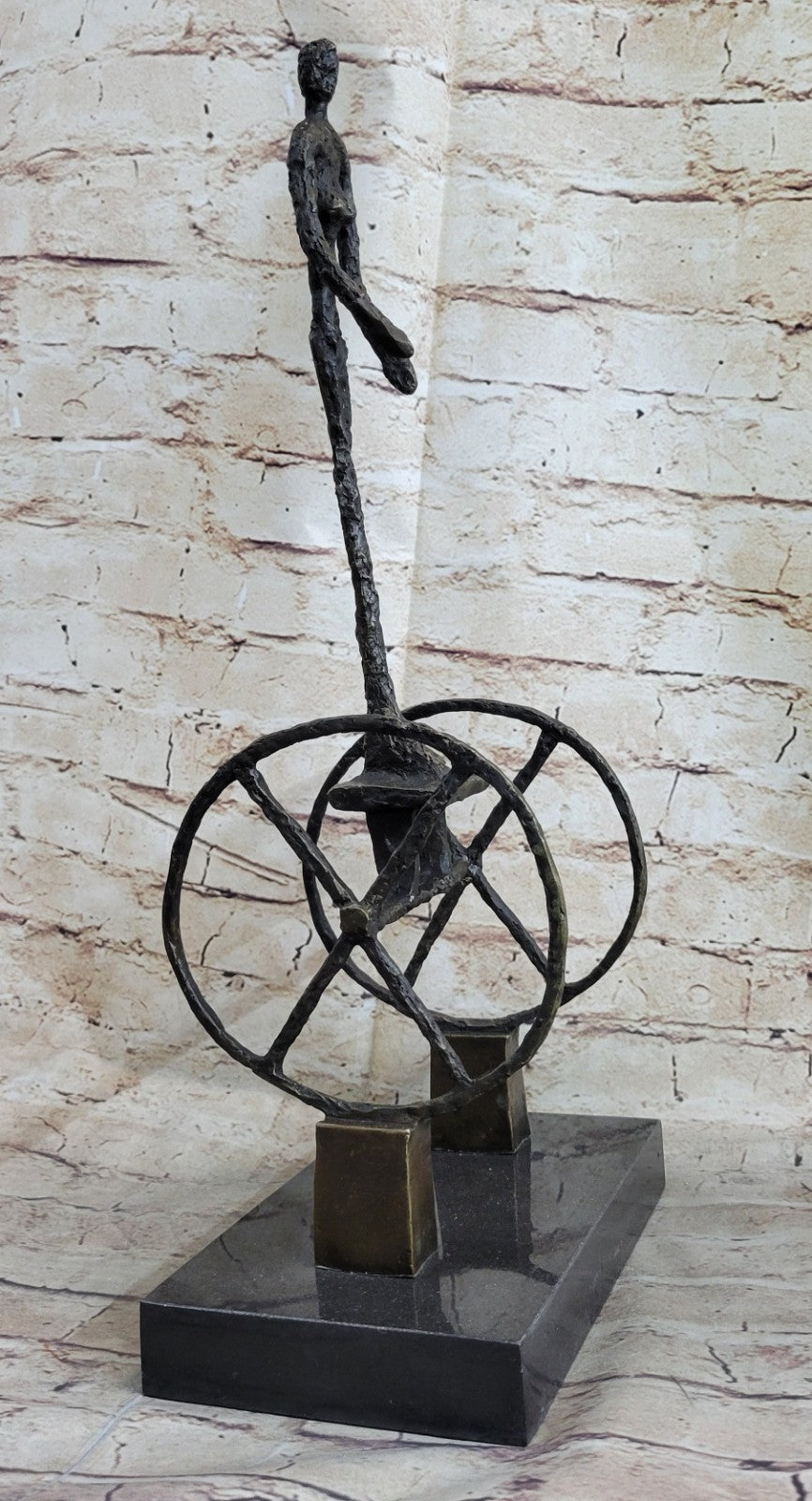 Bronze Sculpture Hand Made by Lost wax Large Woman Rider Hot Cast Sale